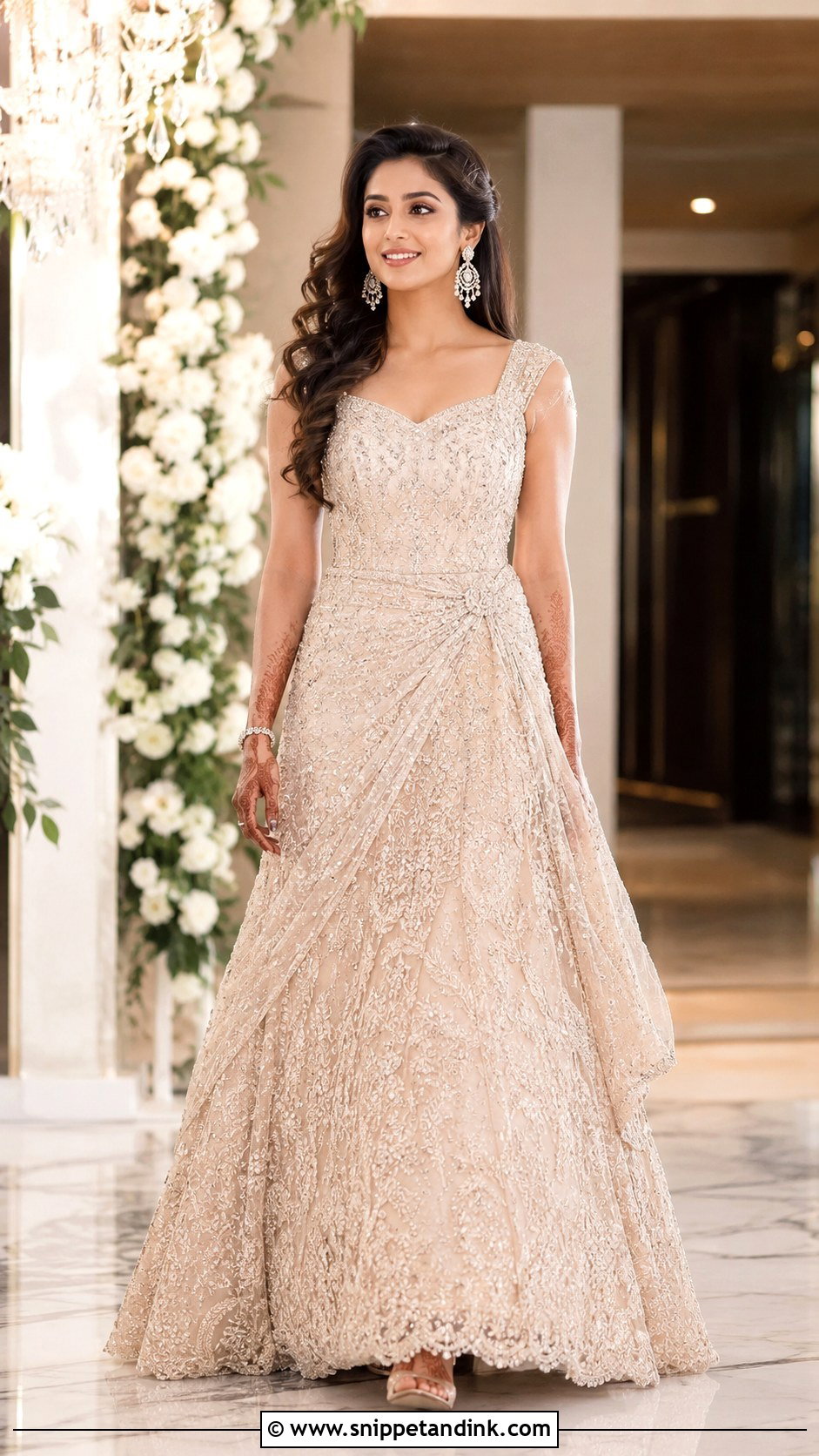 Bridal Lehenga Gown - Snippet and Ink - 25 Indian Bridal Dresses