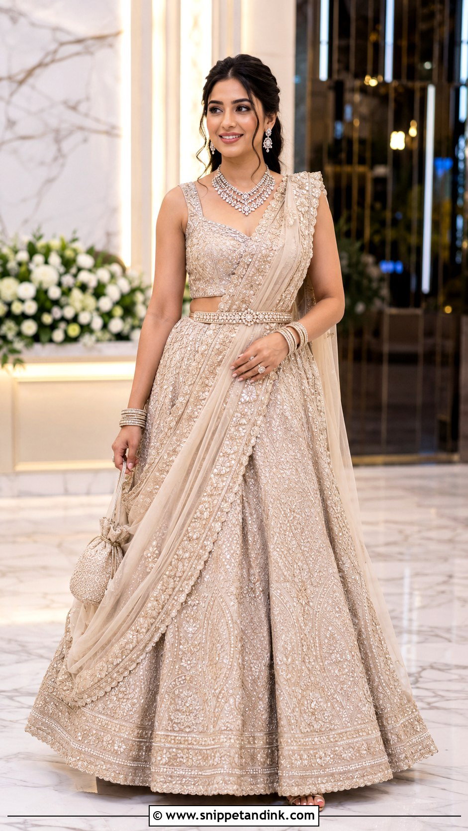 Bridal Lehenga Saree - Snippet and Ink - 20 Indian Bridal Wear Ideas