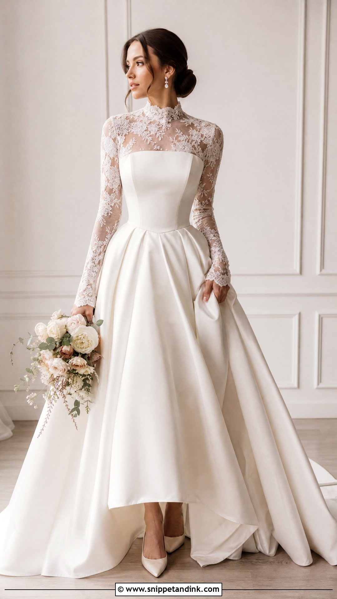 Bridal Long Sleeve Topper - Snippet and Ink - 25 Bridal Cover Up Ideas