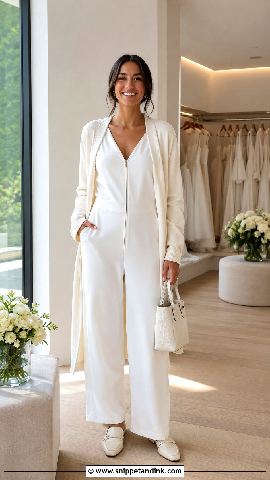 Bridal Lounge Jumpsuit And Cardigan - Snippet and Ink - 20 Bridal Loungewear Ideas
