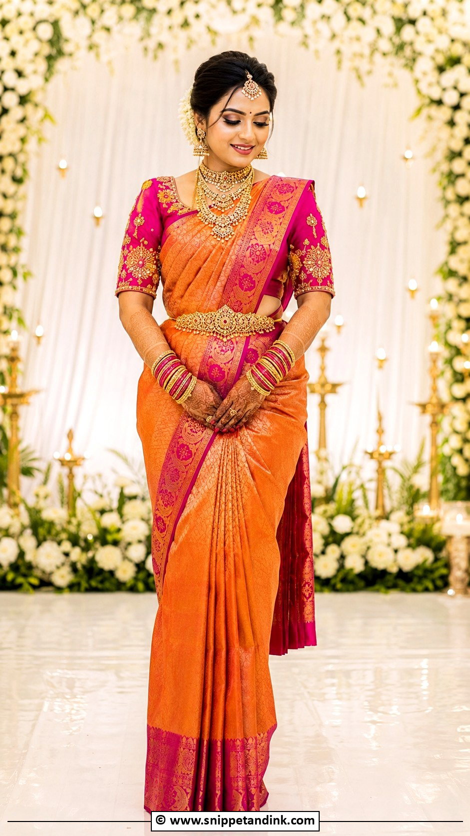 Bridal Magenta Aari Work Blouse - Snippet and Ink - 30 Bridal Aari Work Blouse Ideas