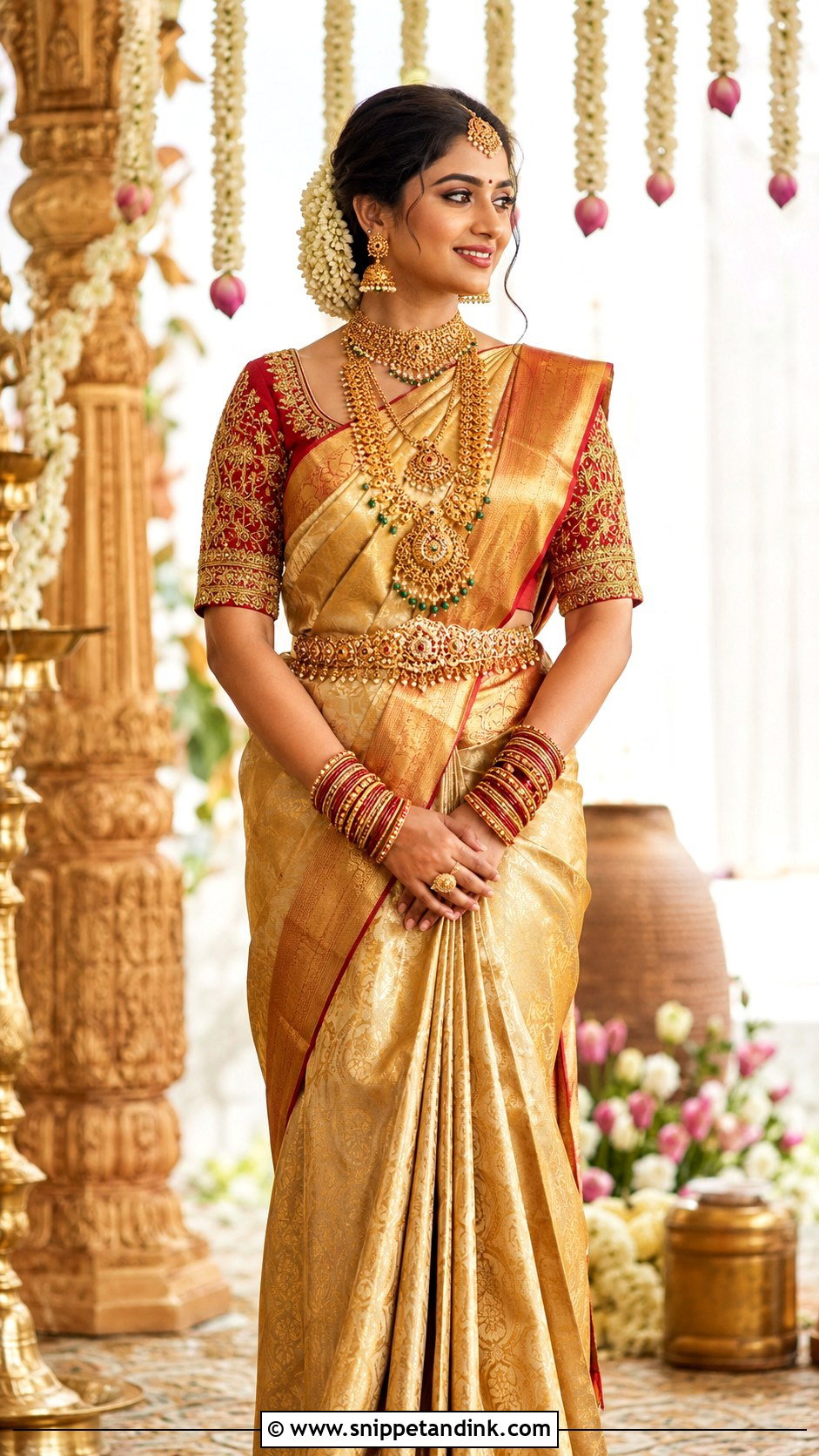 Bridal Maggam Work Blouse Design - Snippet and Ink - 25 Bridal Bride Blouse Designs