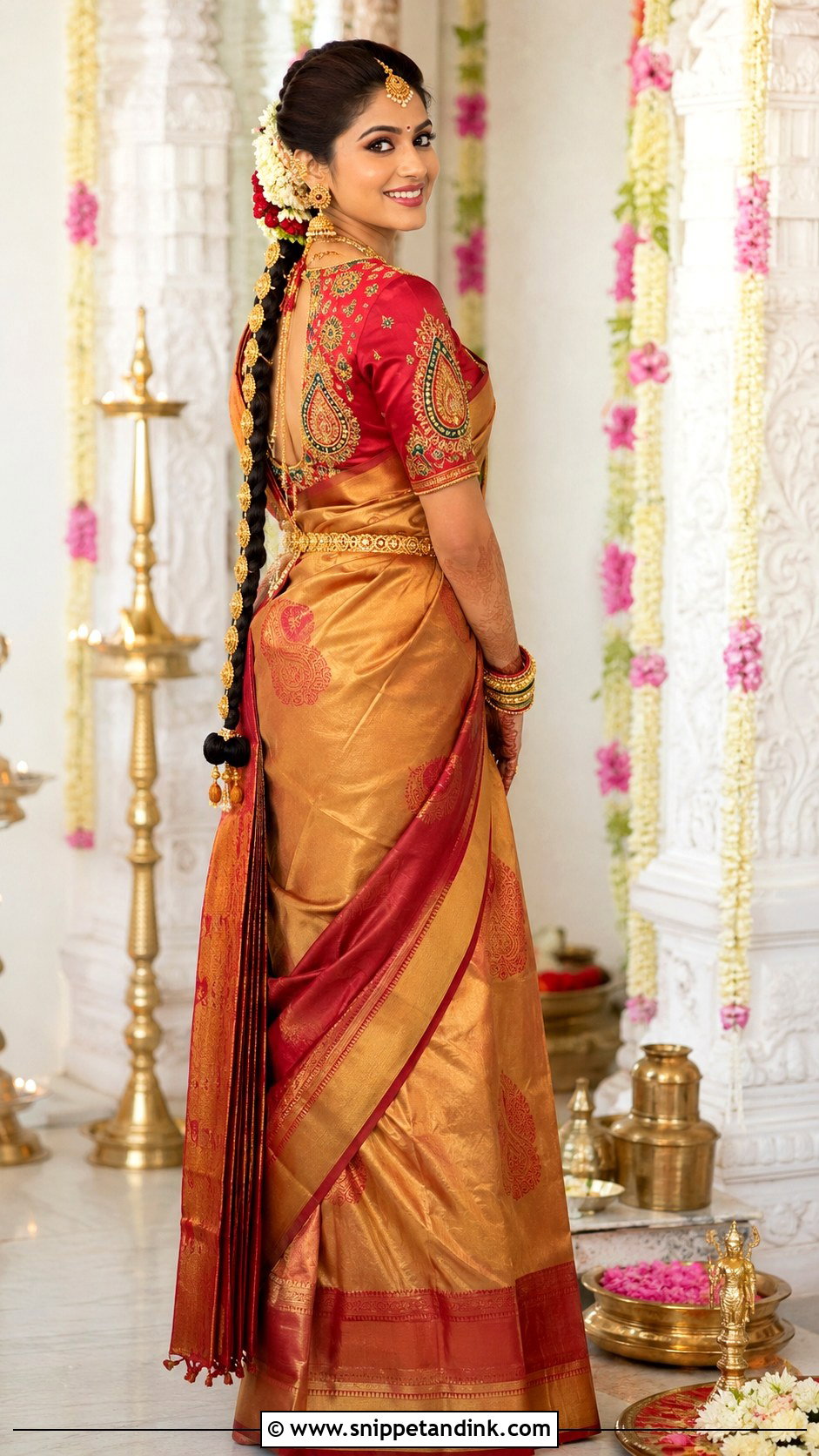 Bridal Mango Motif Aari Work Blouse Design - Snippet and Ink - 25 Bride Aari Work Blouse Design Ideas