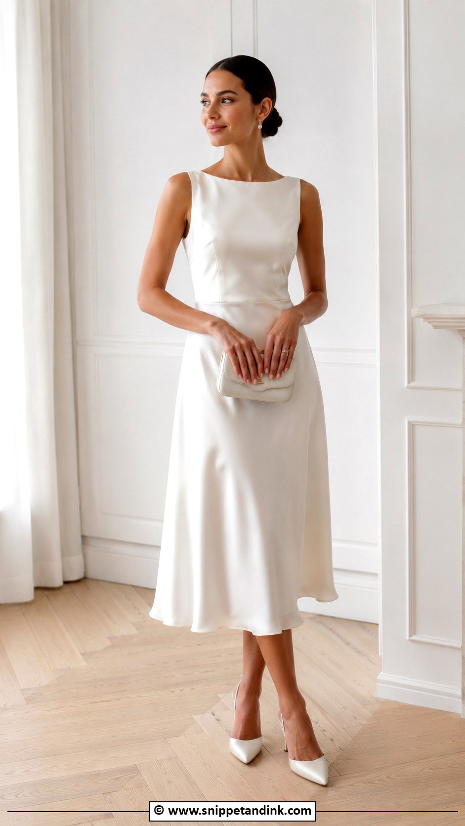 Bridal Midi Dress - Snippet and Ink - 30 Alternative Wedding Dress Ideas