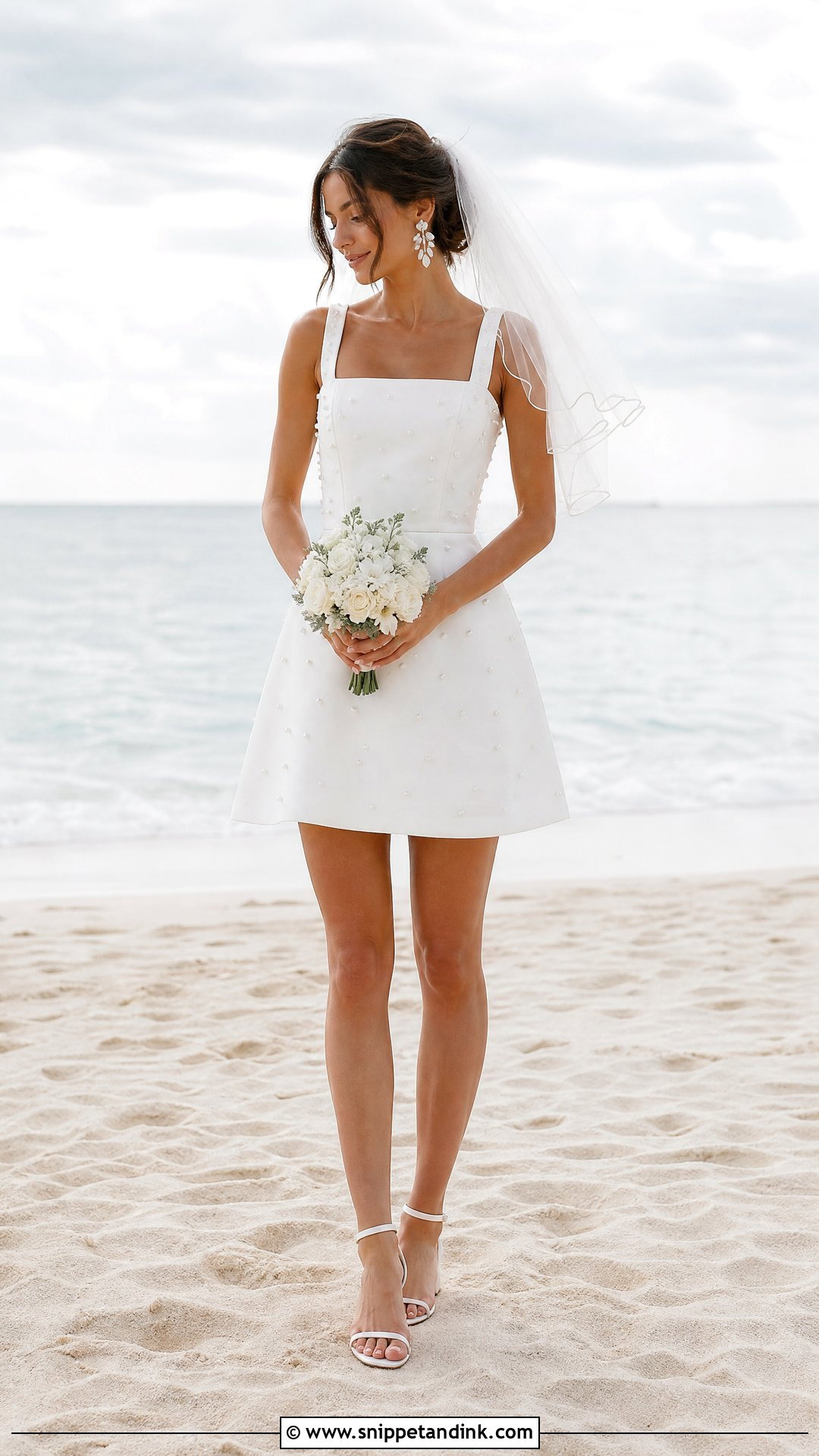 Bridal Mini Sea Wedding Dress - Snippet and Ink - 20 Sea Wedding Dress Ideas