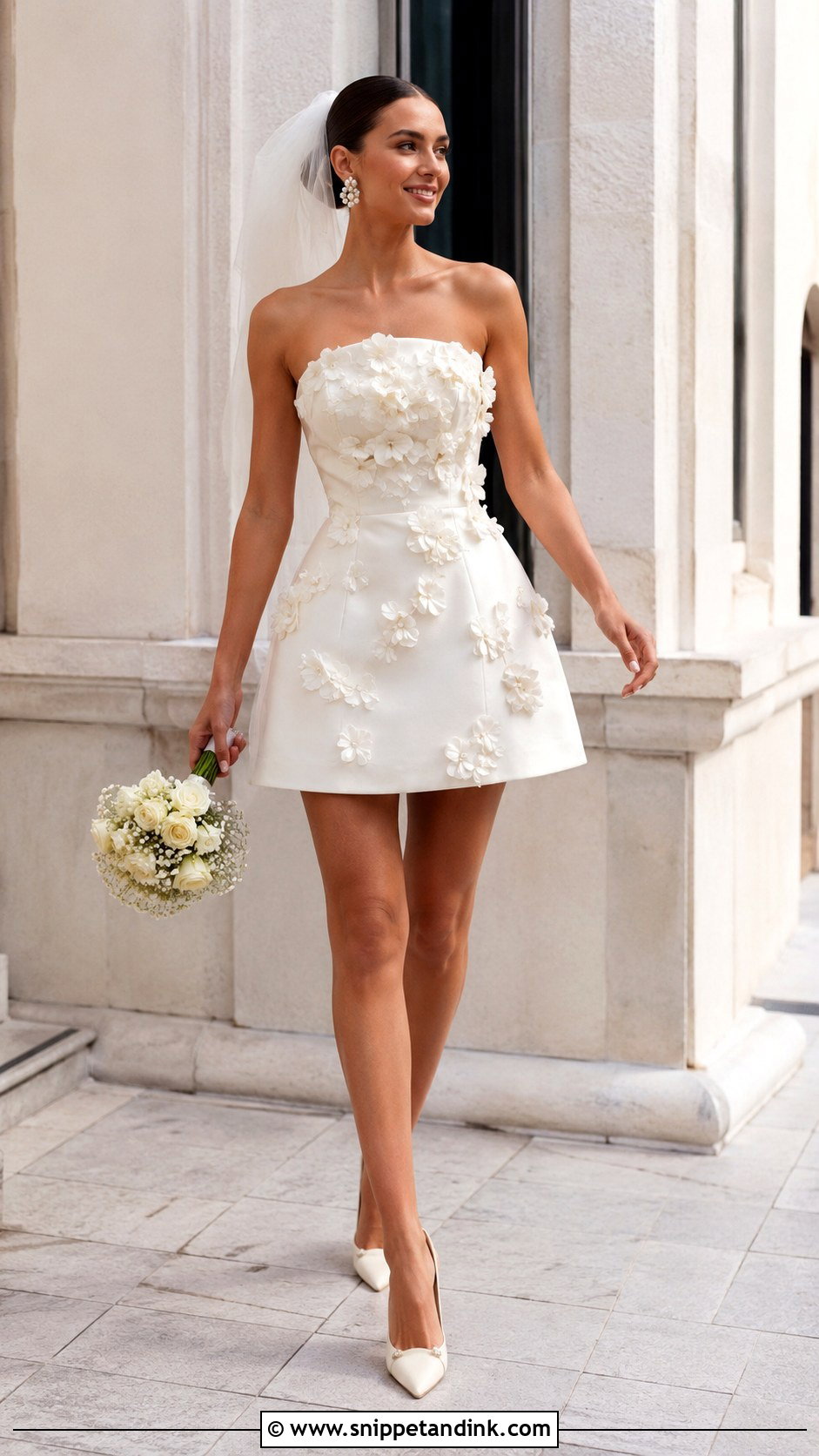 Bridal Mini Wedding Dress - Snippet and Ink - 20 Ladies Wedding Dress Ideas