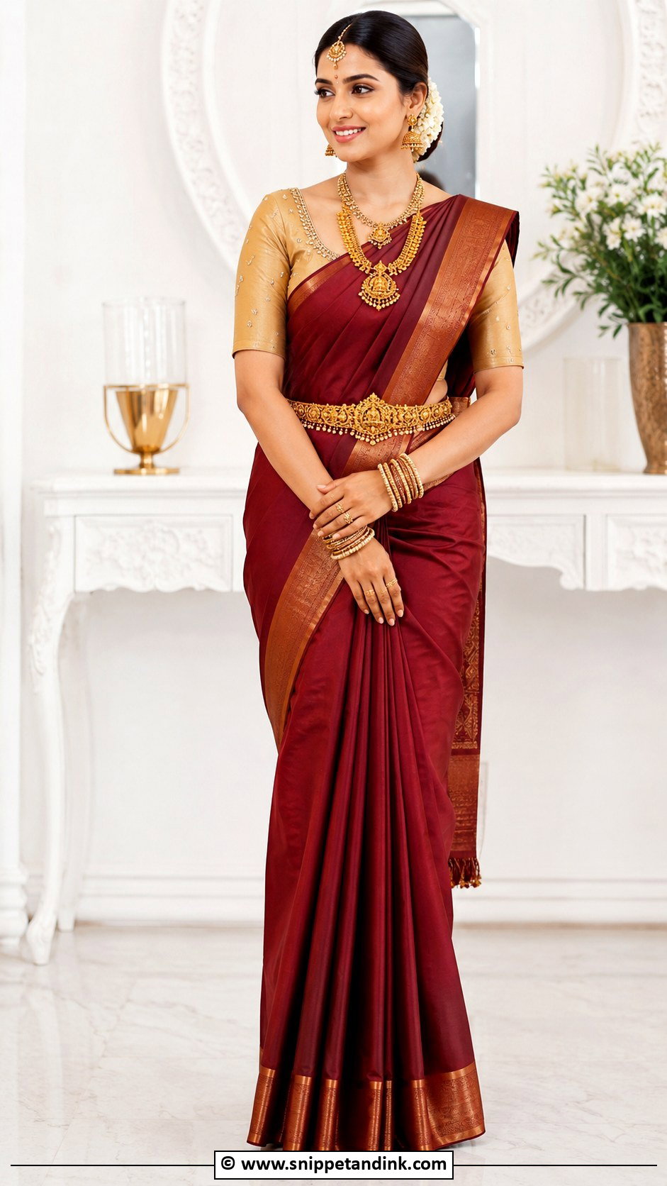 Bridal Minimal Aari Work Blouse - Snippet and Ink - 30 Bridal Aari Work Blouse Ideas