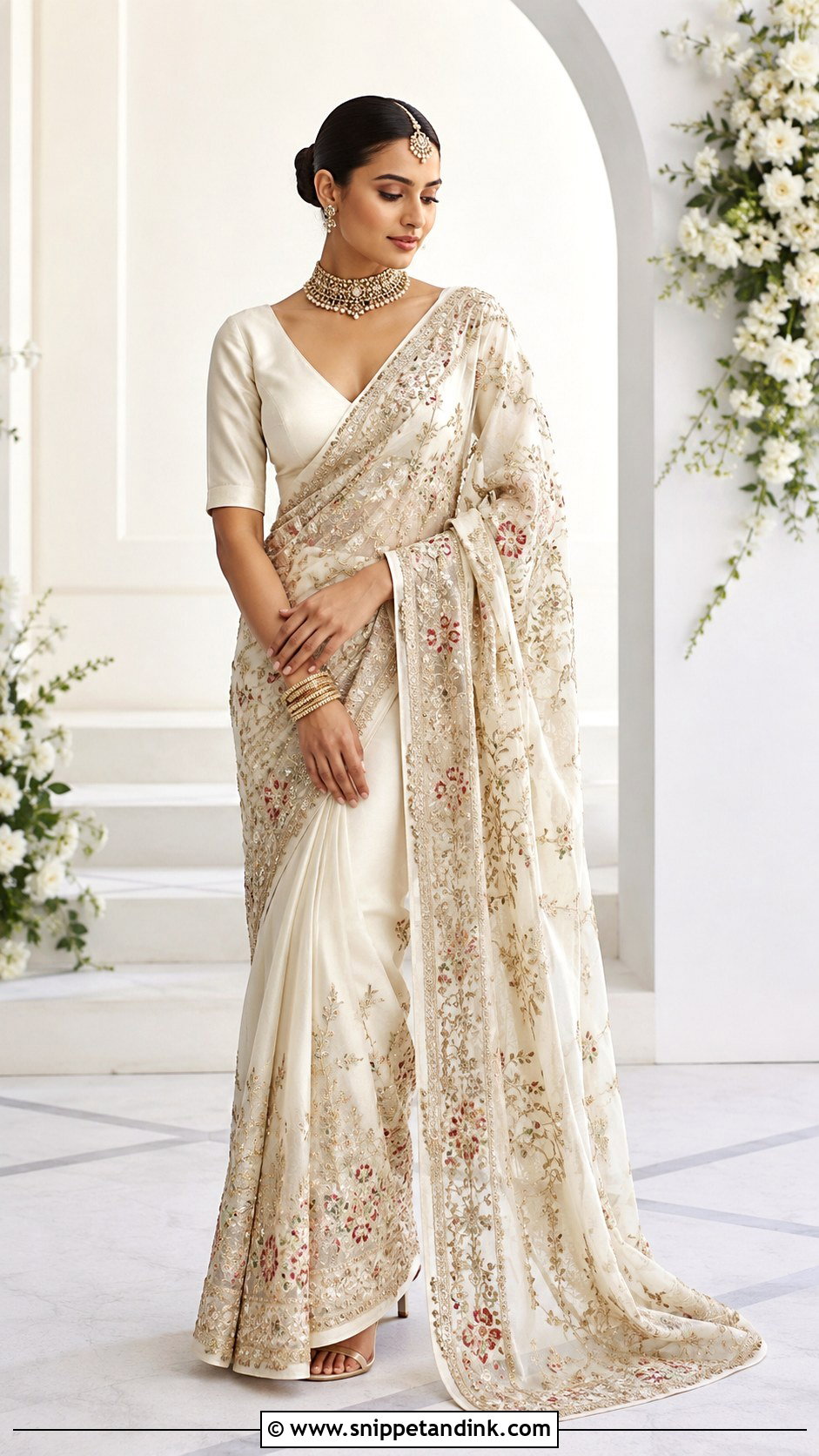 Bridal Minimal Blouse Design - Snippet and Ink - 25 Bridal Bride Blouse Designs