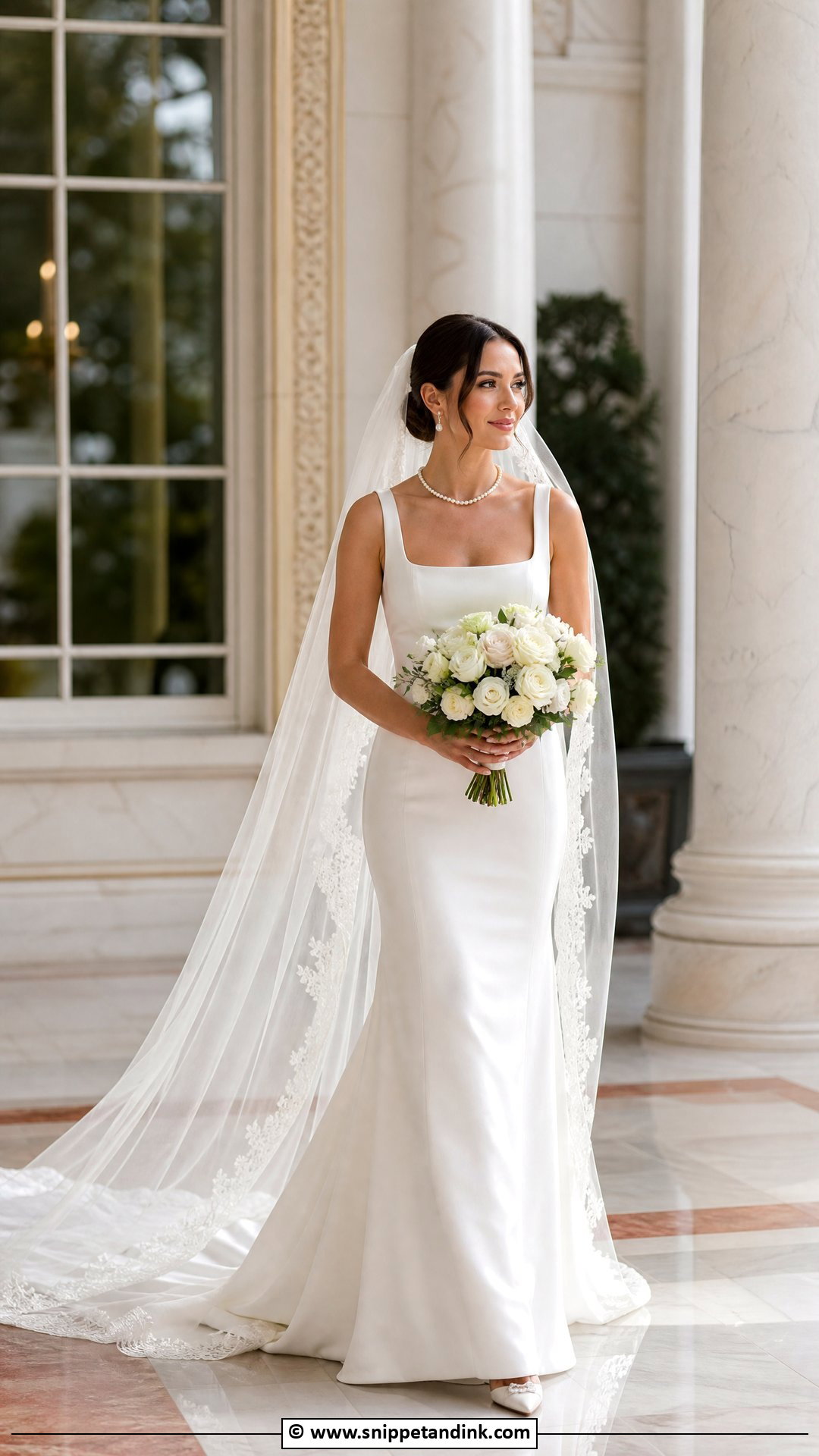Bridal Outfit With Veil - Snippet and Ink - 35 Bridal Outfit Ideas