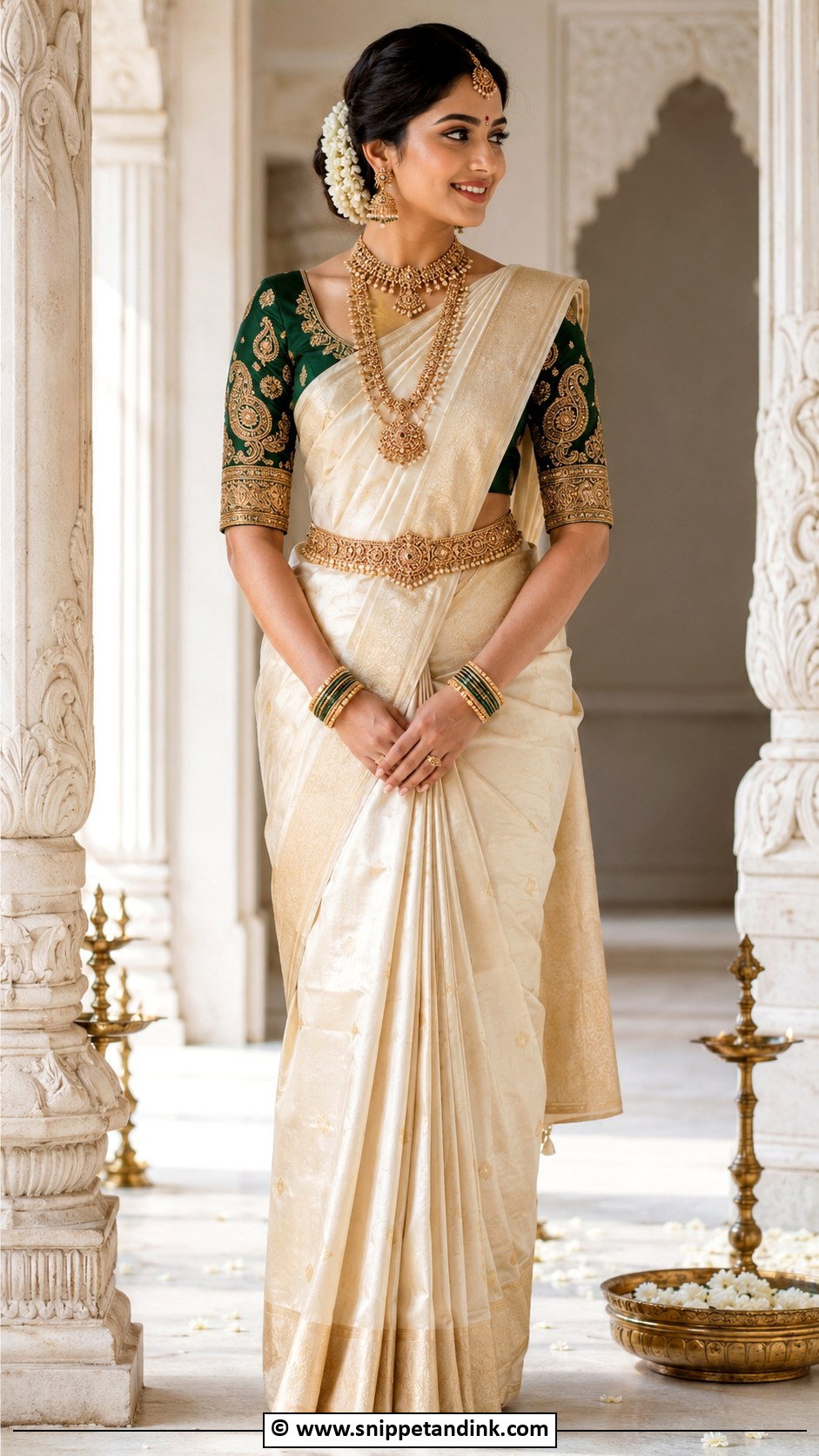 Bridal Paisley Aari Work Blouse - Snippet and Ink - 30 Bridal Aari Work Blouse Ideas