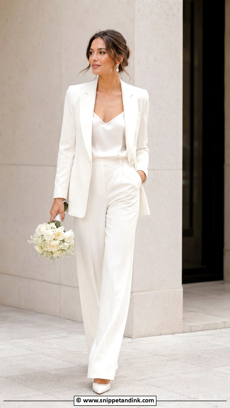 Bridal Pantsuit - Snippet and Ink - 30 Non Traditional Wedding Dress Ideas