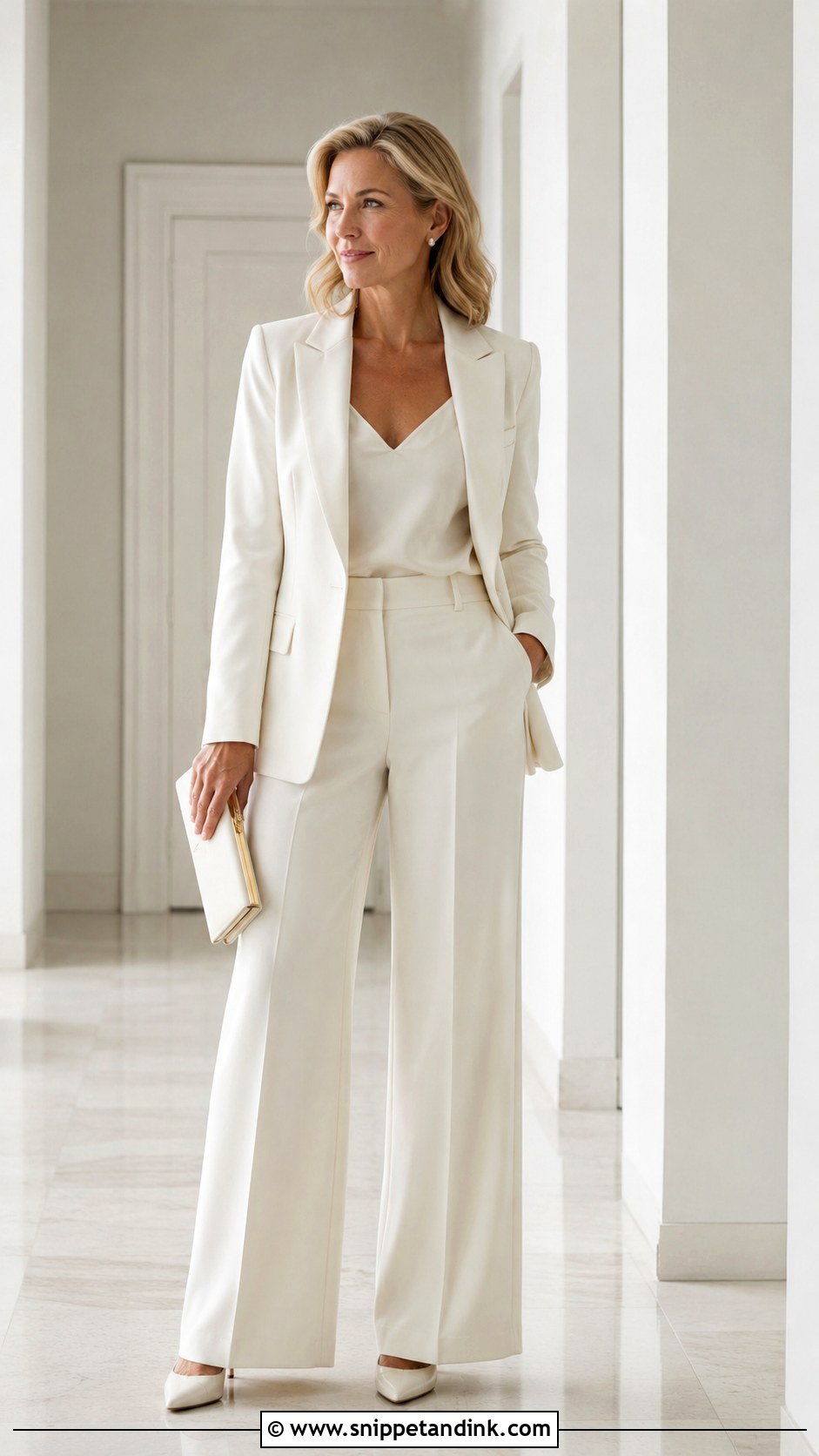 Bridal Pantsuit For Second Wedding Over 40 - Snippet and Ink - 25 2nd Wedding Dress Over 40 Ideas