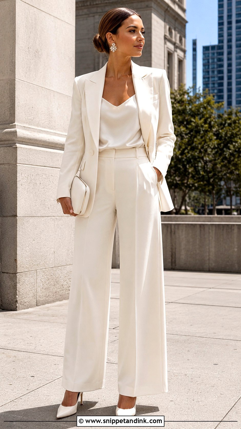 Bridal Pantsuit Outfit - Snippet and Ink - 25 Wedding Outfit for Bride Ideas