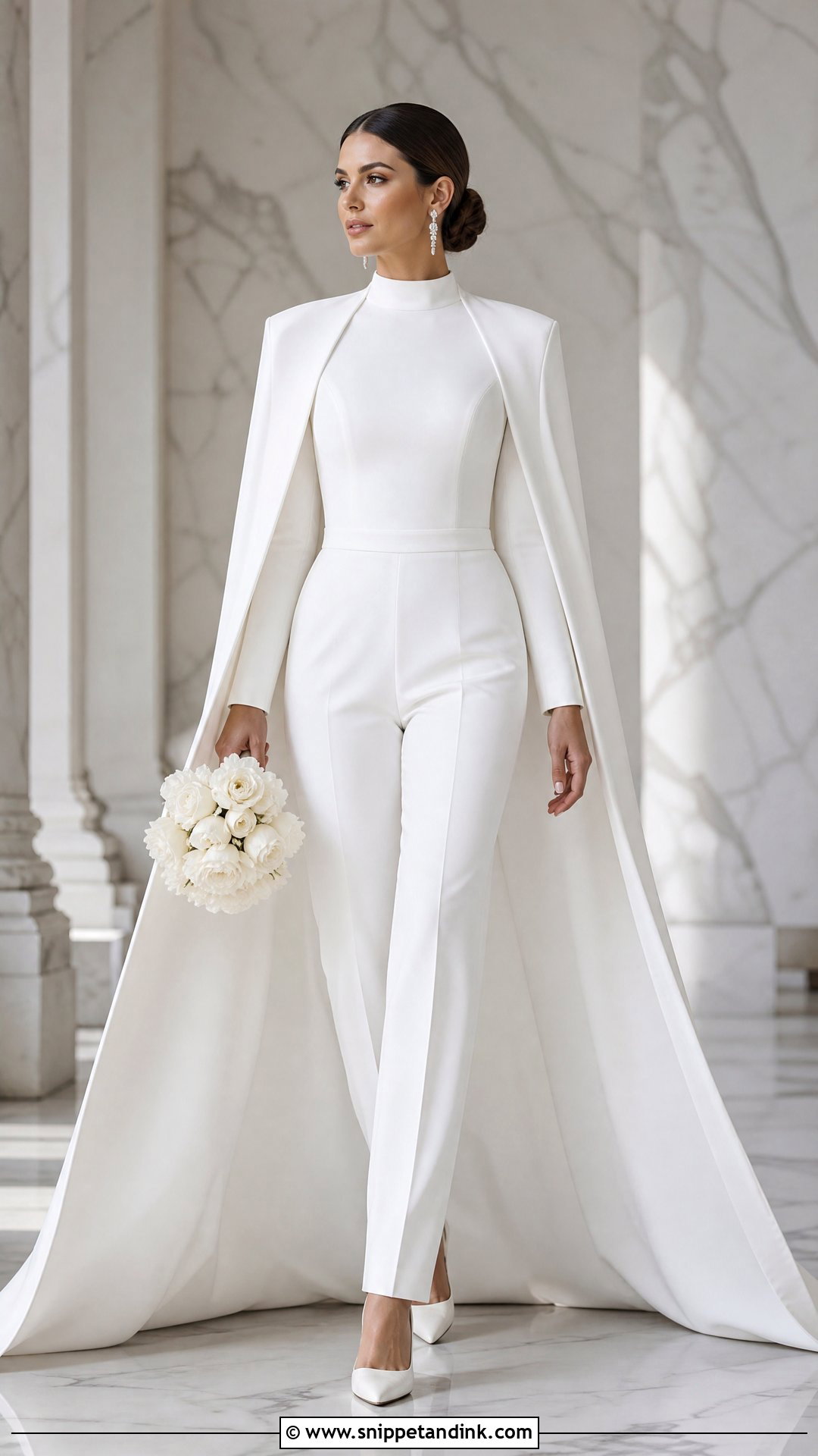 Bridal Pantsuit With Cape - Snippet and Ink - 25 Wedding Pantsuit the Bride Ideas
