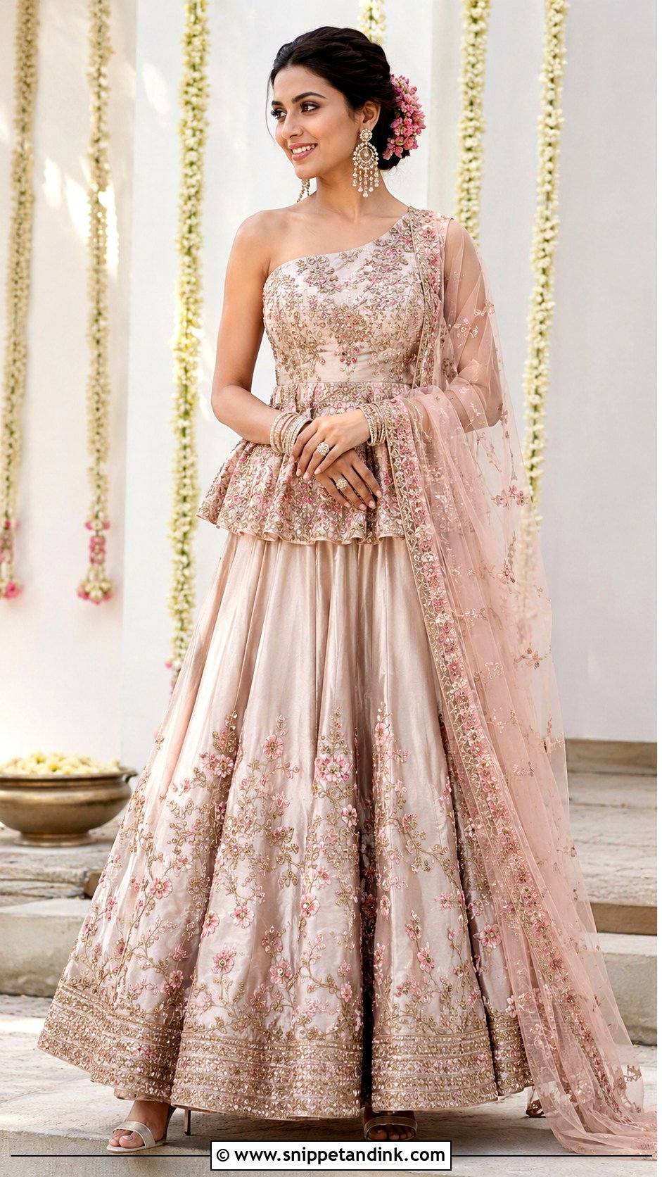 Bridal Peplum Lehenga - Snippet and Ink - 25 Indian Bridal Dresses