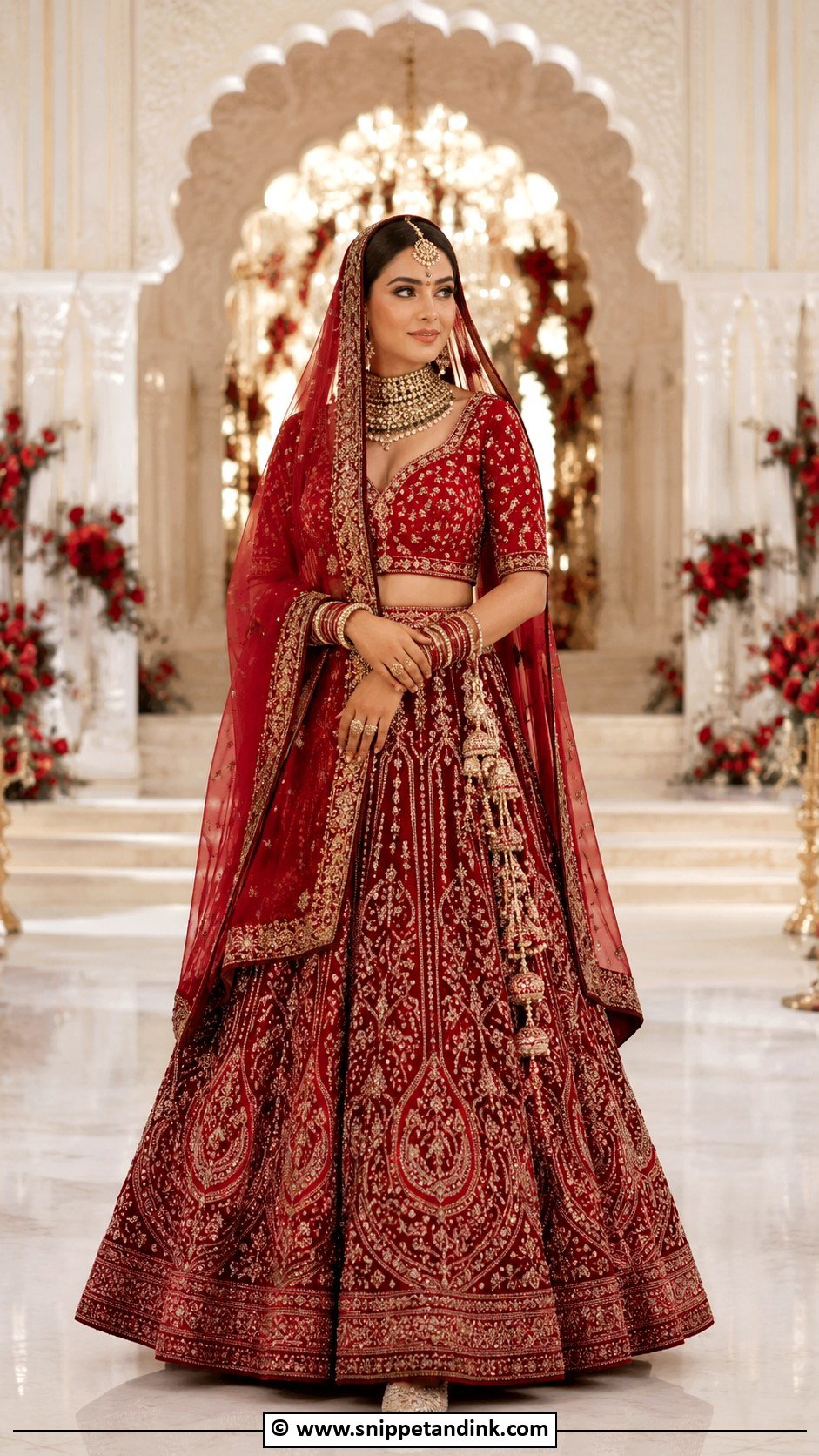 Bridal Red Lehenga Dress - Snippet and Ink - 30 Desi Wedding Dresses
