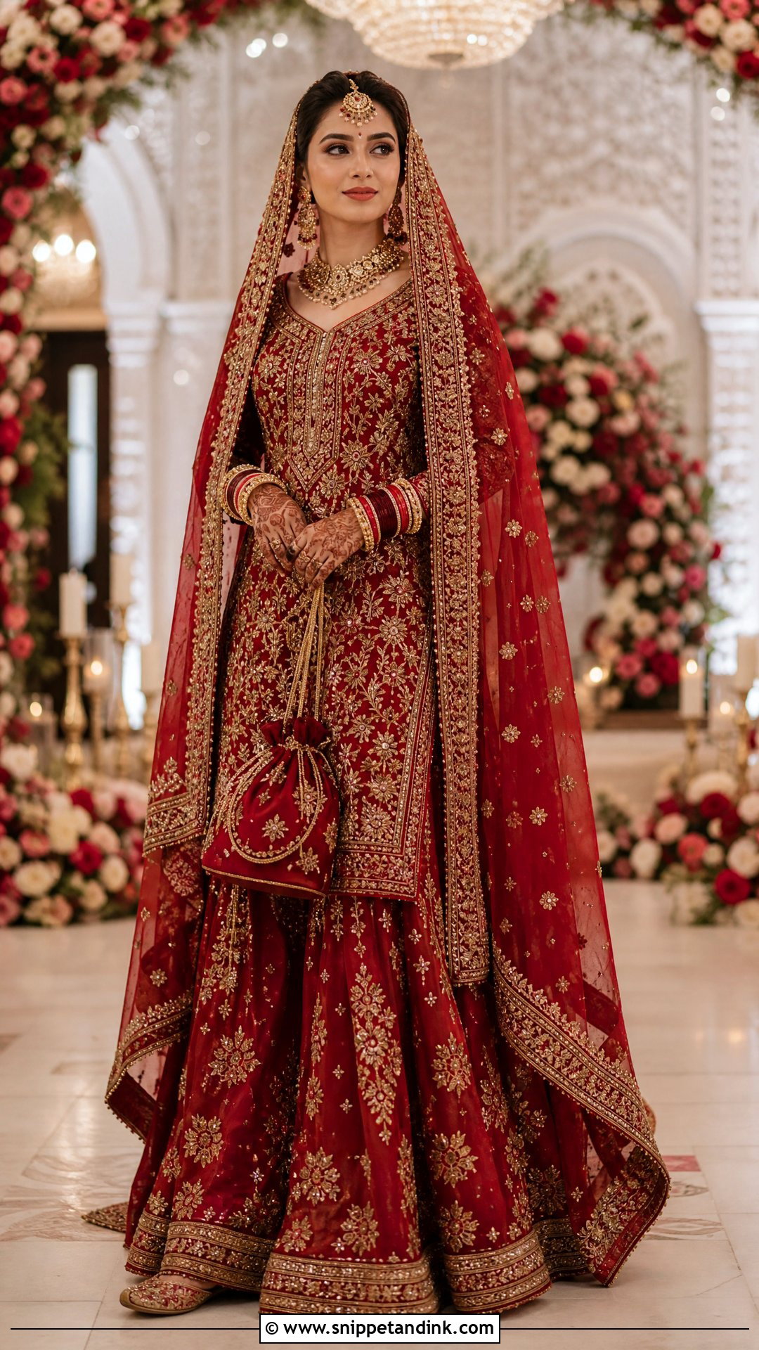 Bridal Red Salwar Suit - Snippet and Ink - 20 Salwar for Wedding Ideas