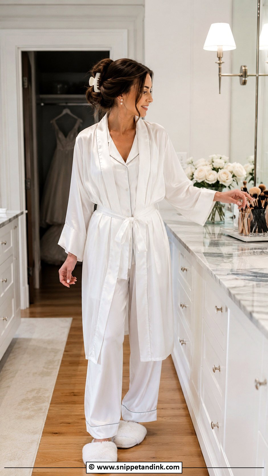 Bridal Robe With Pajamas - Snippet and Ink - 30 Bridal Robes Ideas