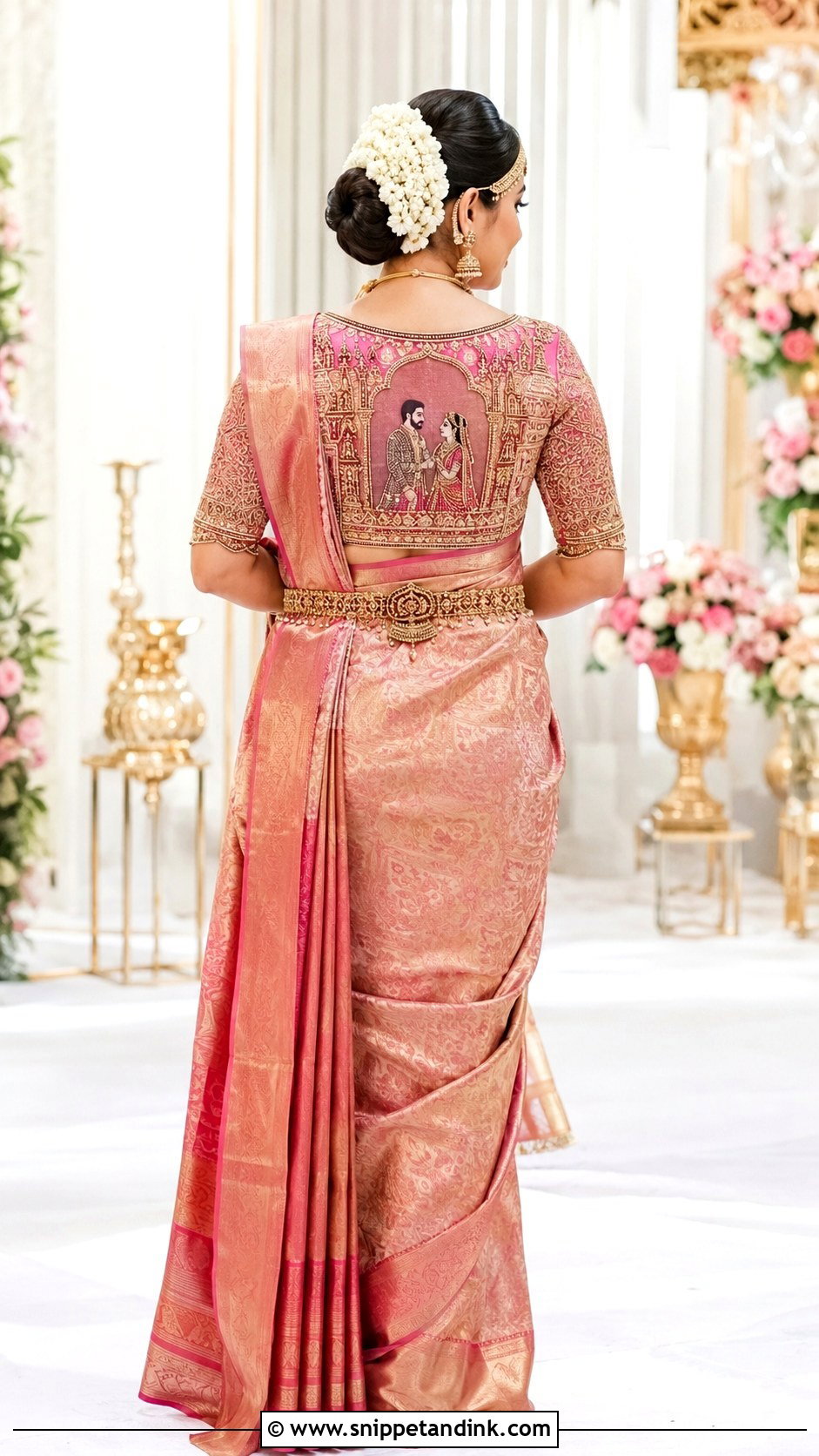 Bridal Royal Couple Aari Work Blouse Design - Snippet and Ink - 25 Bride Aari Work Blouse Design Ideas
