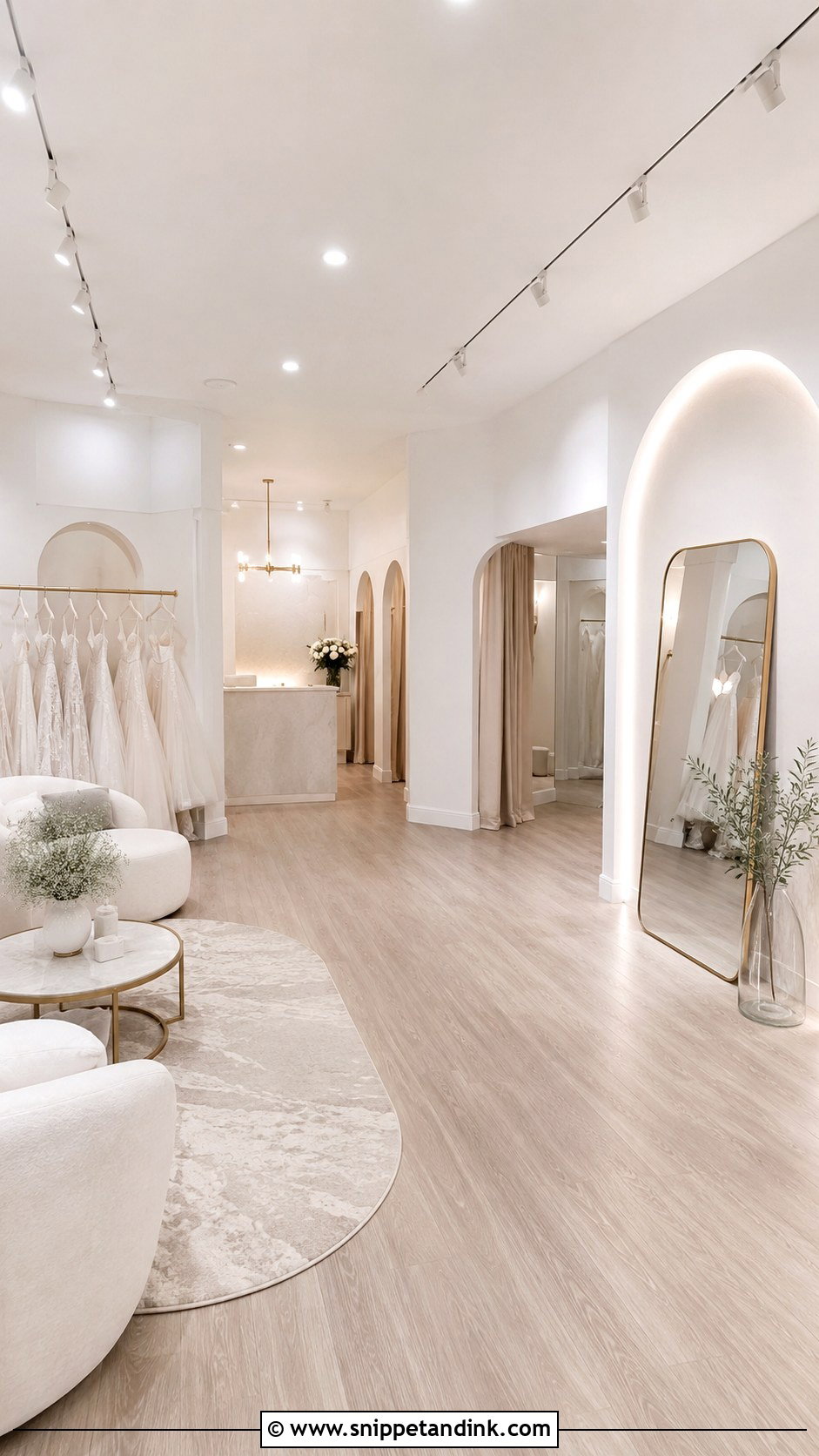 Bridal Salon With A Content Corner - Snippet and Ink - 20 Bridal Salon Ideas
