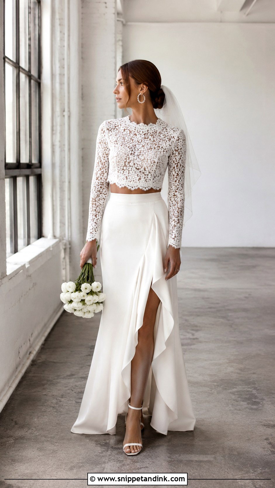 Bridal Separates Bride Look - Snippet and Ink - 20 Lovely Bride Ideas