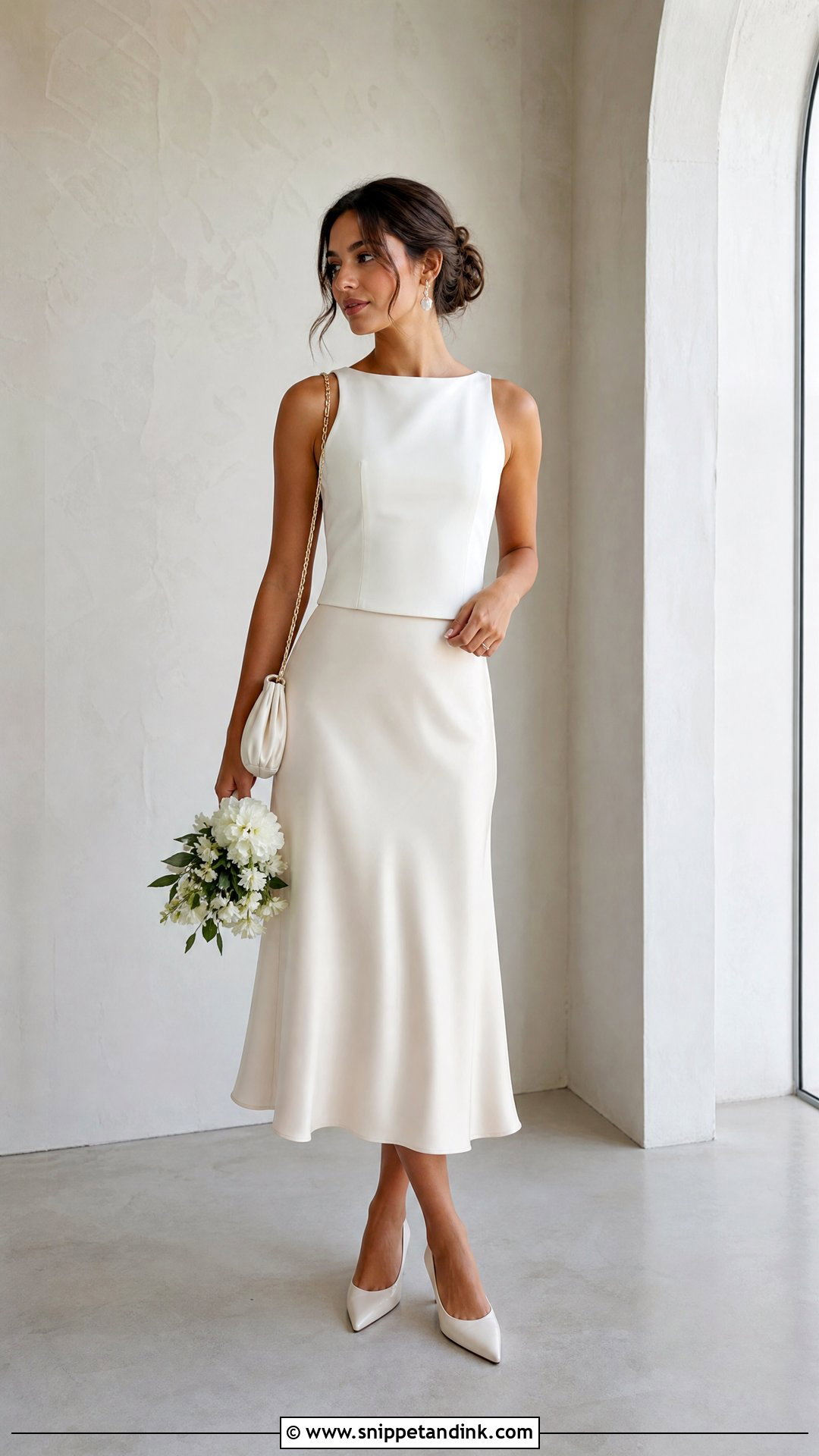 Bridal Separates Elopement Outfit - Snippet and Ink - 20 Casual Elopement Outfit Ideas