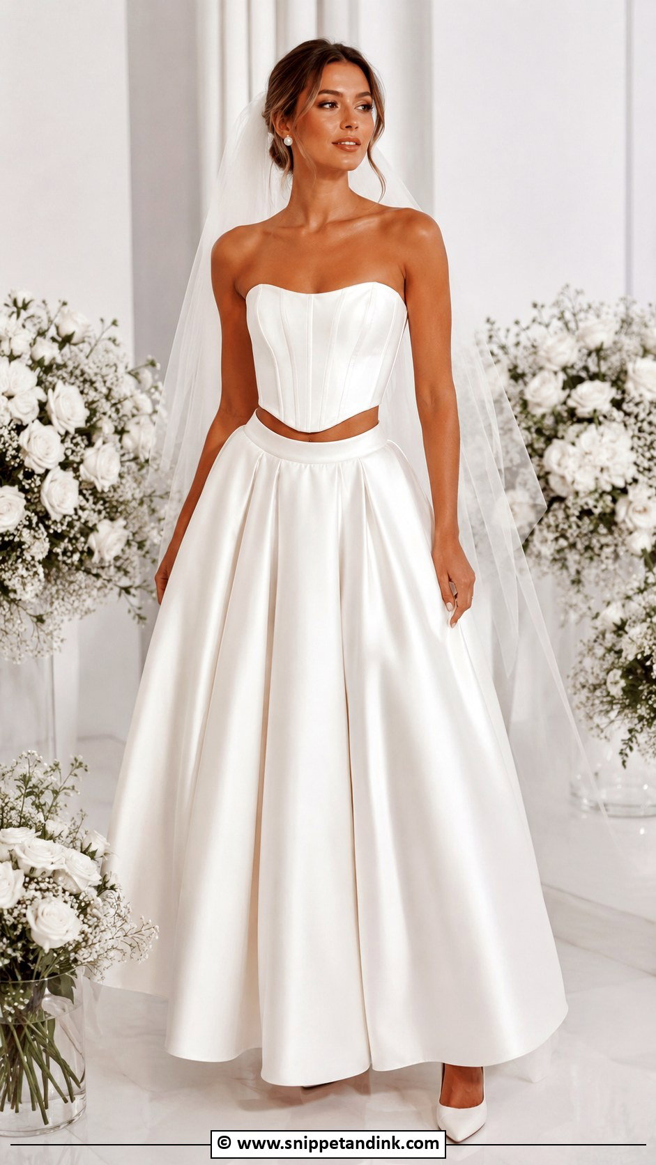 Bridal Separates Skirt Outfit - Snippet and Ink - 25 Bride Wedding Outfits