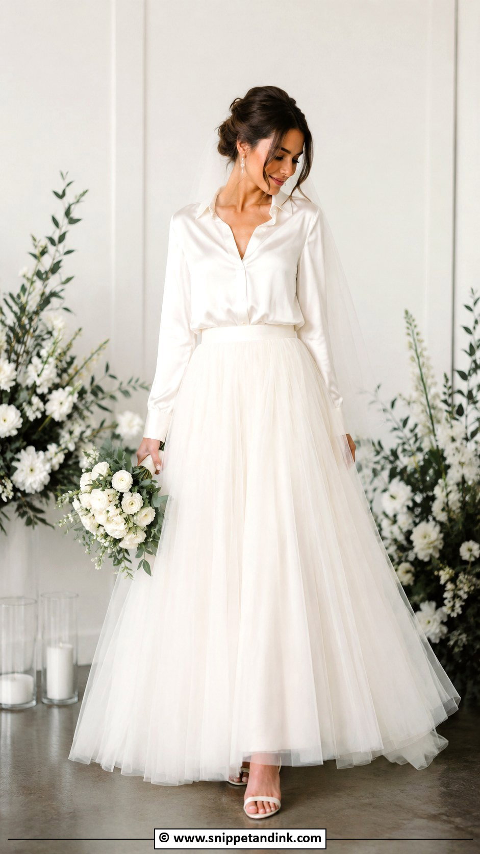 Bridal Separates With Skirt - Snippet and Ink - 30 Alternative Wedding Dress Ideas