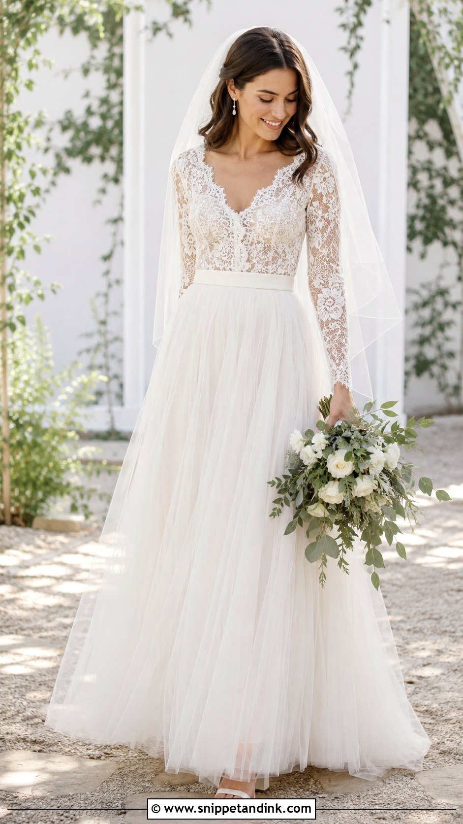 Bridal Separates With Tulle Skirt - Snippet and Ink - 20 Budget Wedding Dress Ideas
