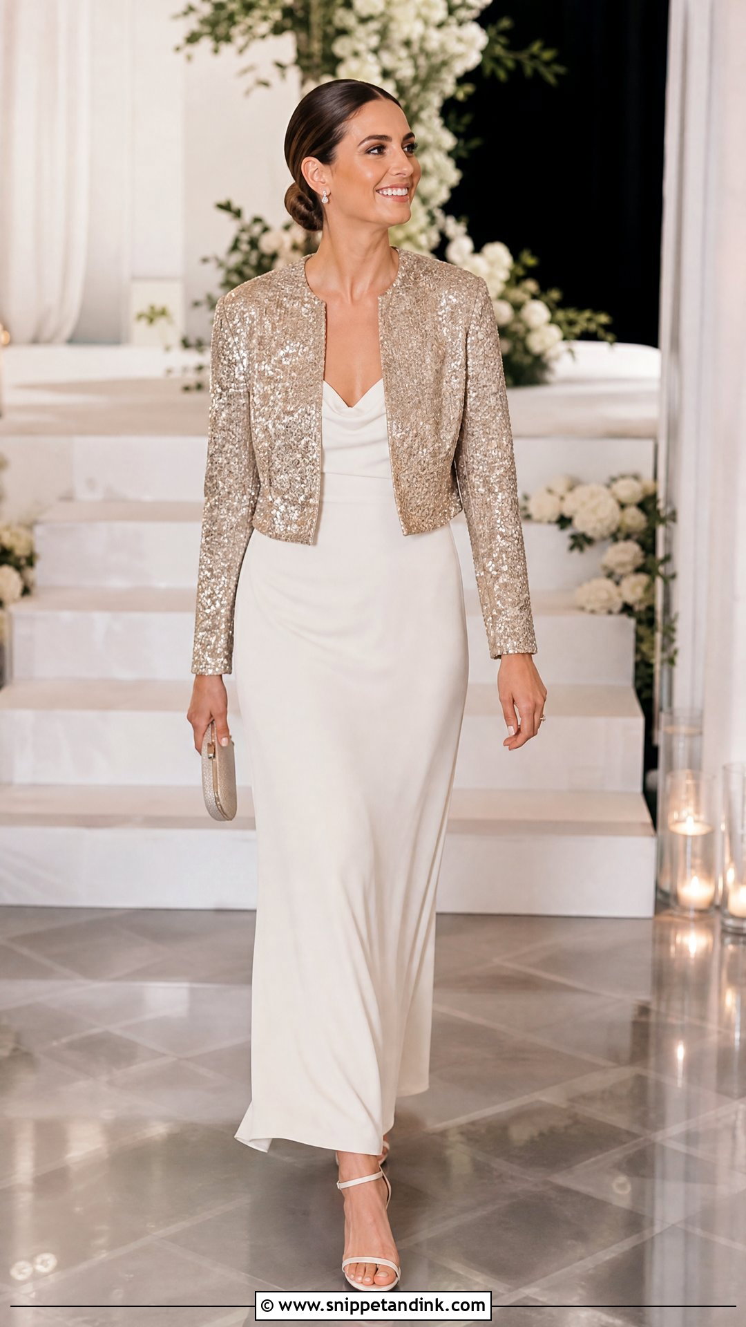Bridal Sequin Jacket - Snippet and Ink - 25 Bridal Cover Up Ideas