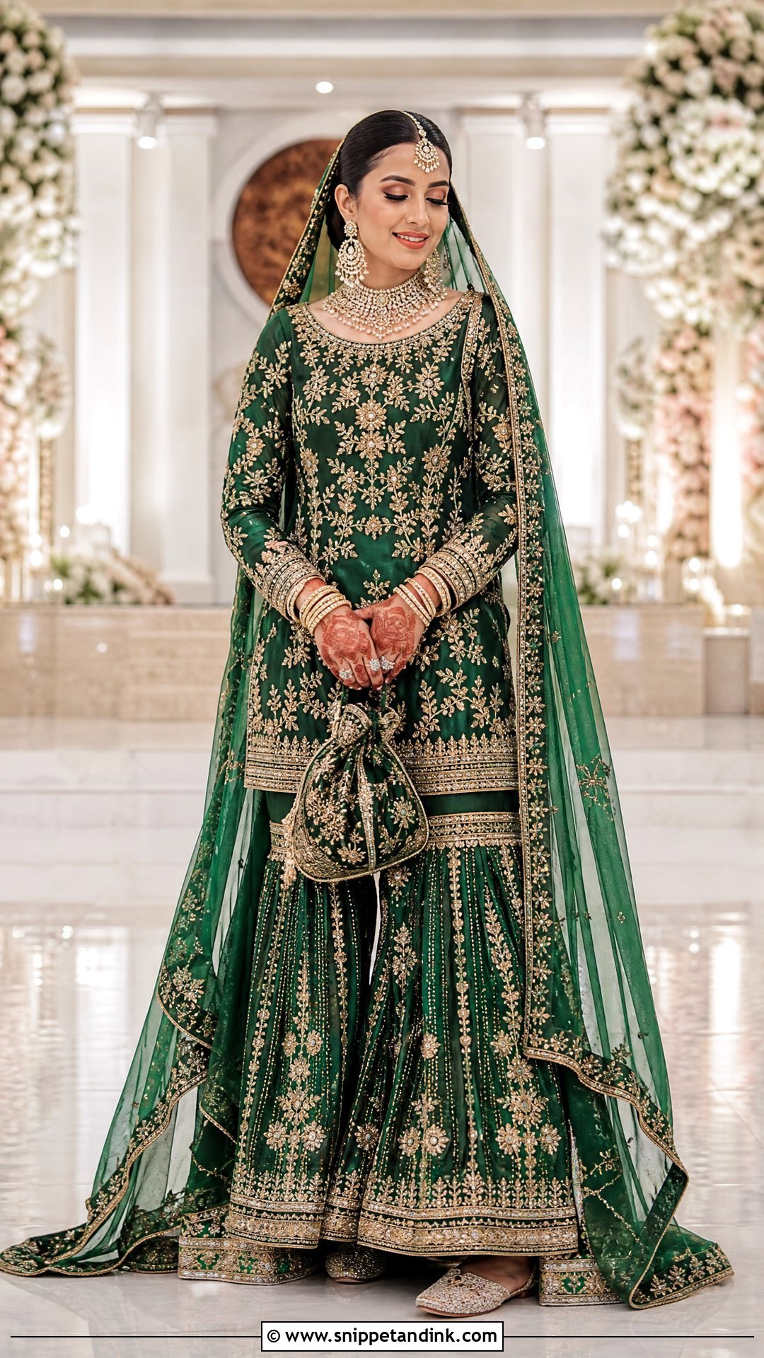 Bridal Sharara Set - Snippet and Ink - 20 Indian Wedding Bridal Outfits