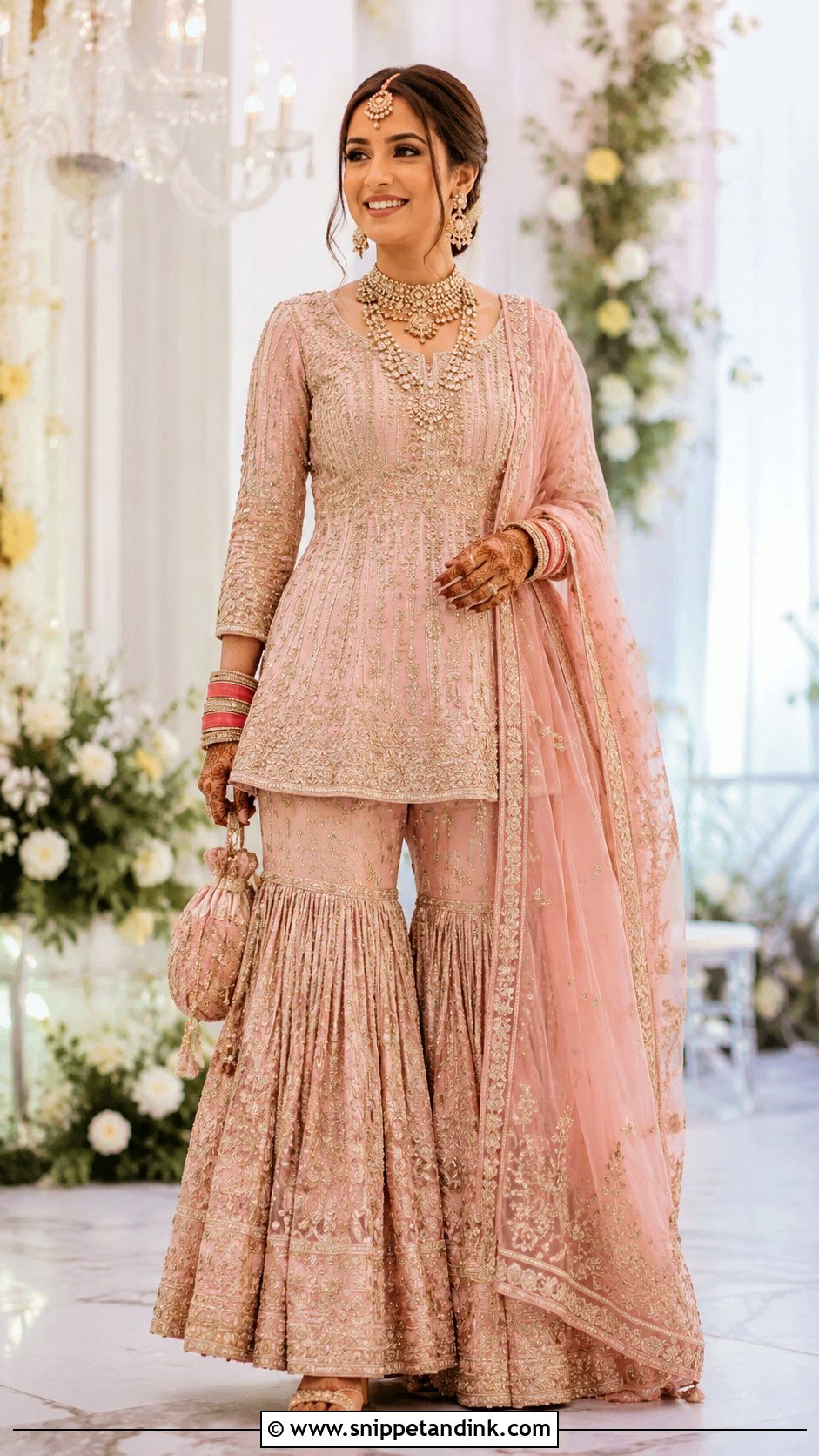 Bridal Sharara Set - Snippet and Ink - 25 Indian Bridal Dresses