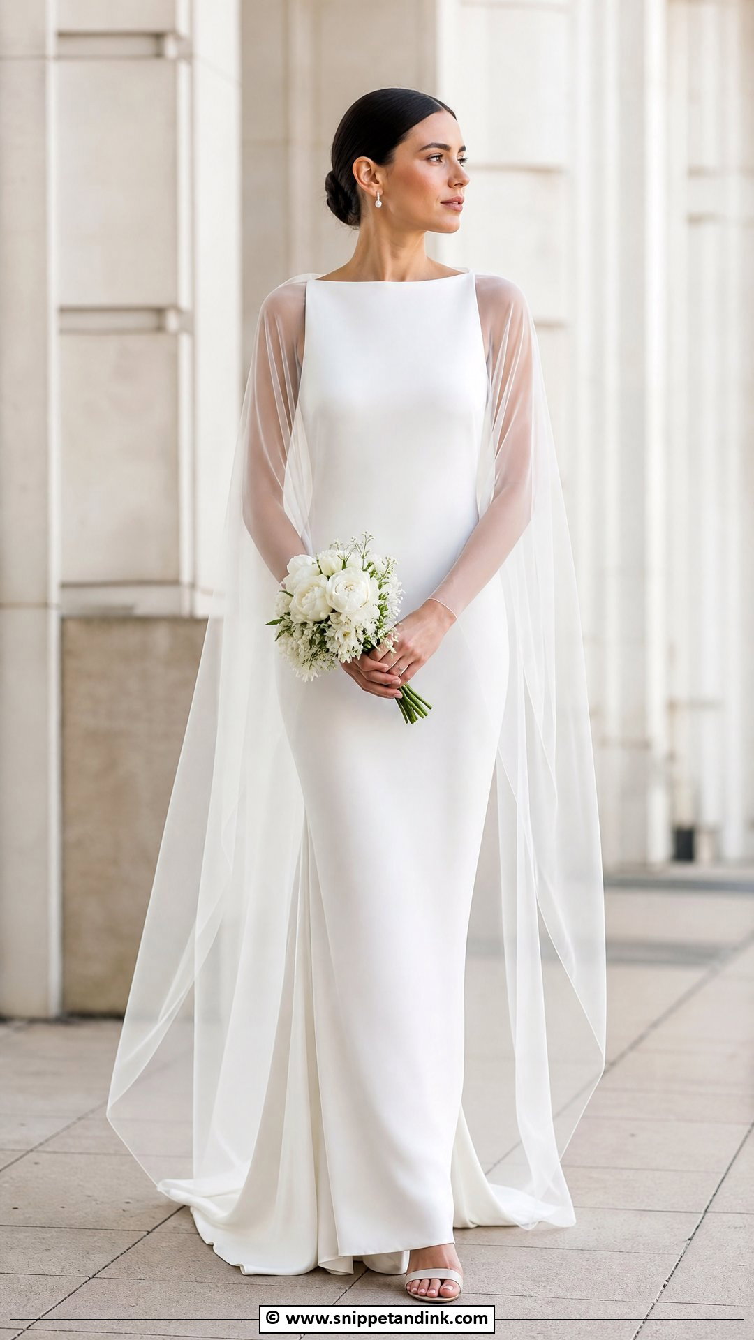 Bridal Sheath Dress Outfit - Snippet and Ink - 35 Bridal Outfits