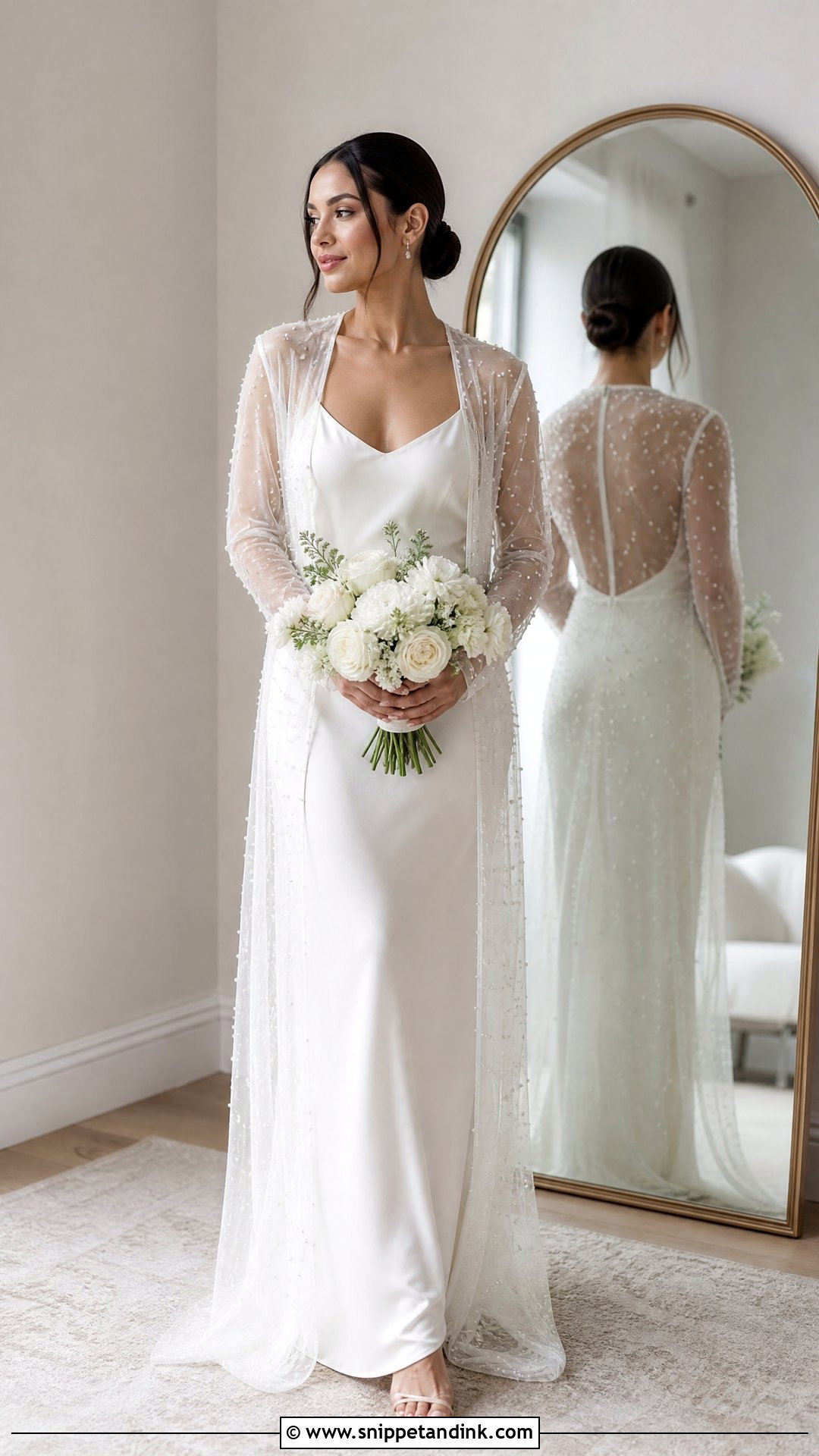 Bridal Sheer Jacket - Snippet and Ink - 25 Bridal Cover Up Ideas