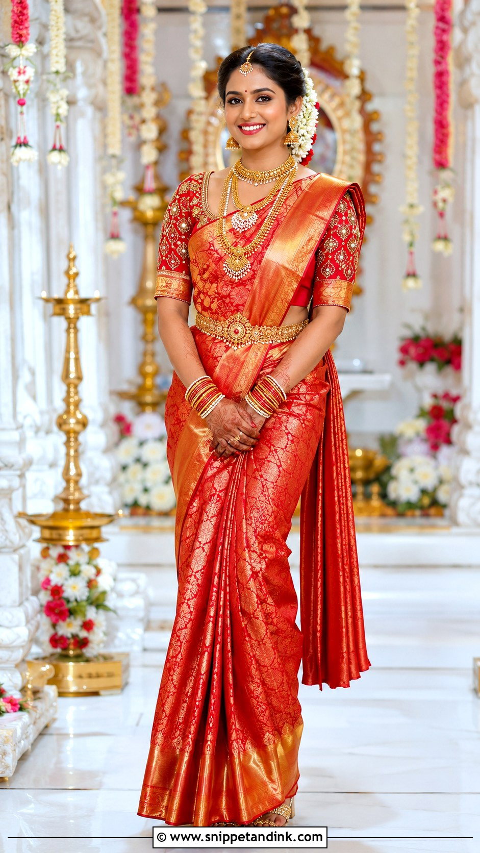 Bridal Silk Blouse Design - Snippet and Ink - 25 Bridal Bride Blouse Designs