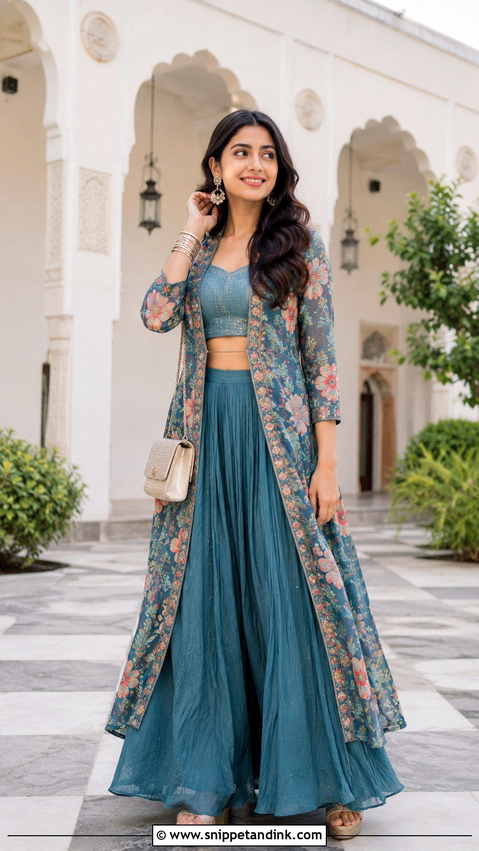 Bridal Sister Printed Jacket Lehenga - Snippet and Ink - 20 Bridal Sister Dress Ideas