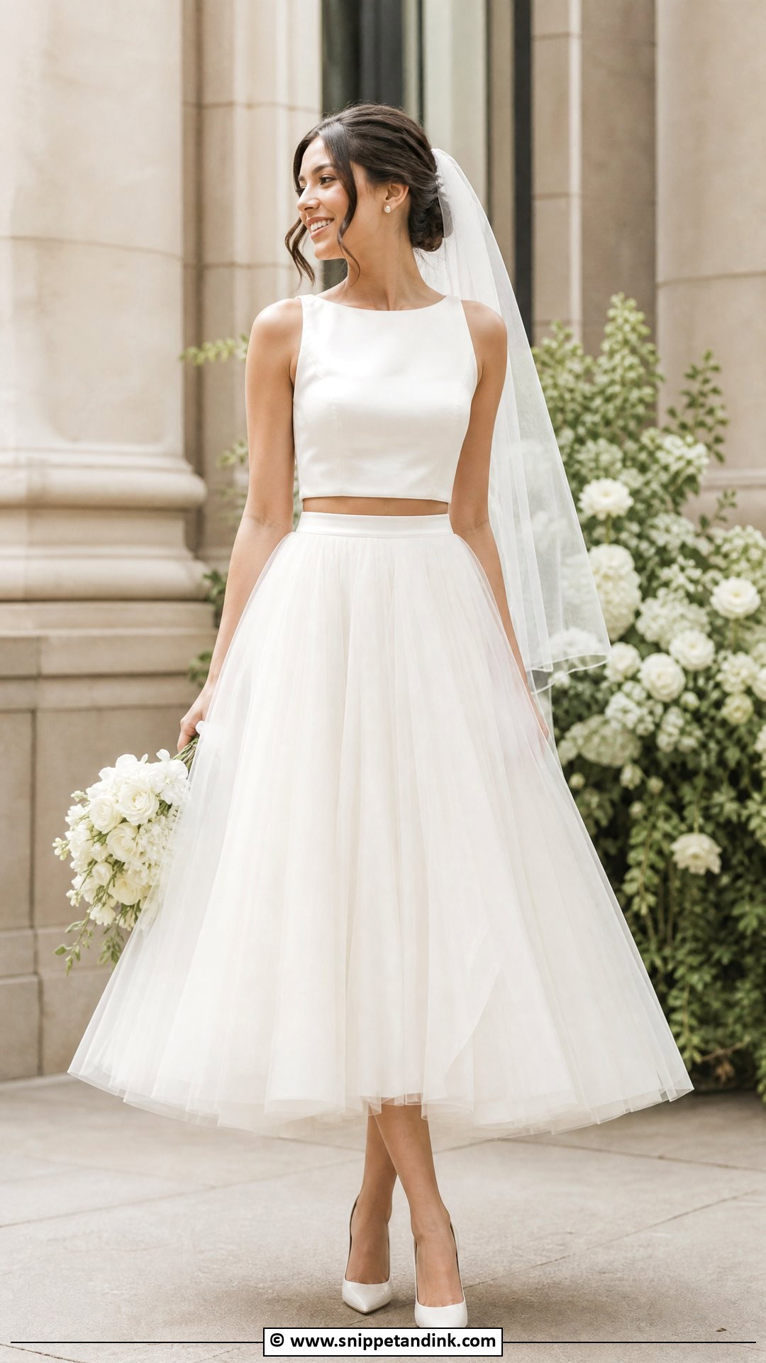 Bridal Skirt And Top Outfit - Snippet and Ink - 35 Bridal Outfit Ideas