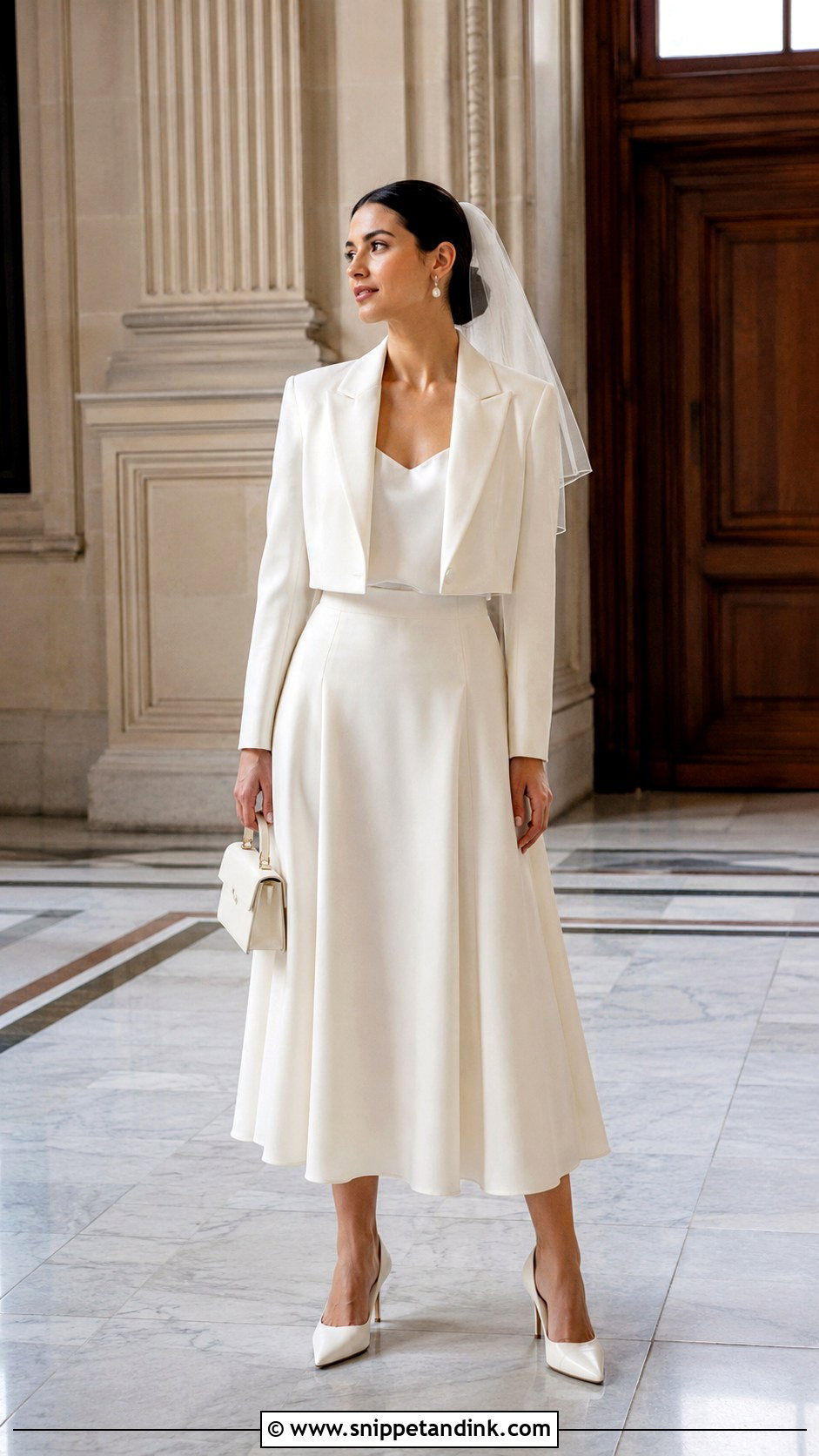 Bridal Skirt Wedding Suit - Snippet and Ink - 20 Wedding Suit Designs for Women