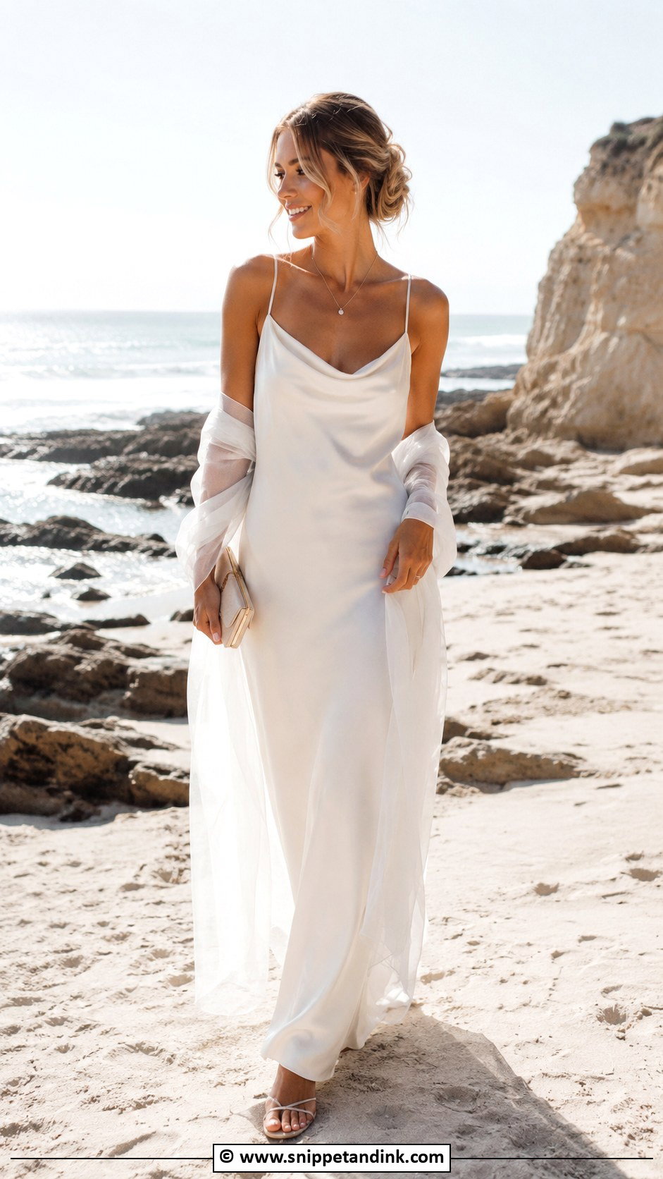 Bridal Slip Dress - Snippet and Ink - 30 Non Traditional Wedding Dress Ideas