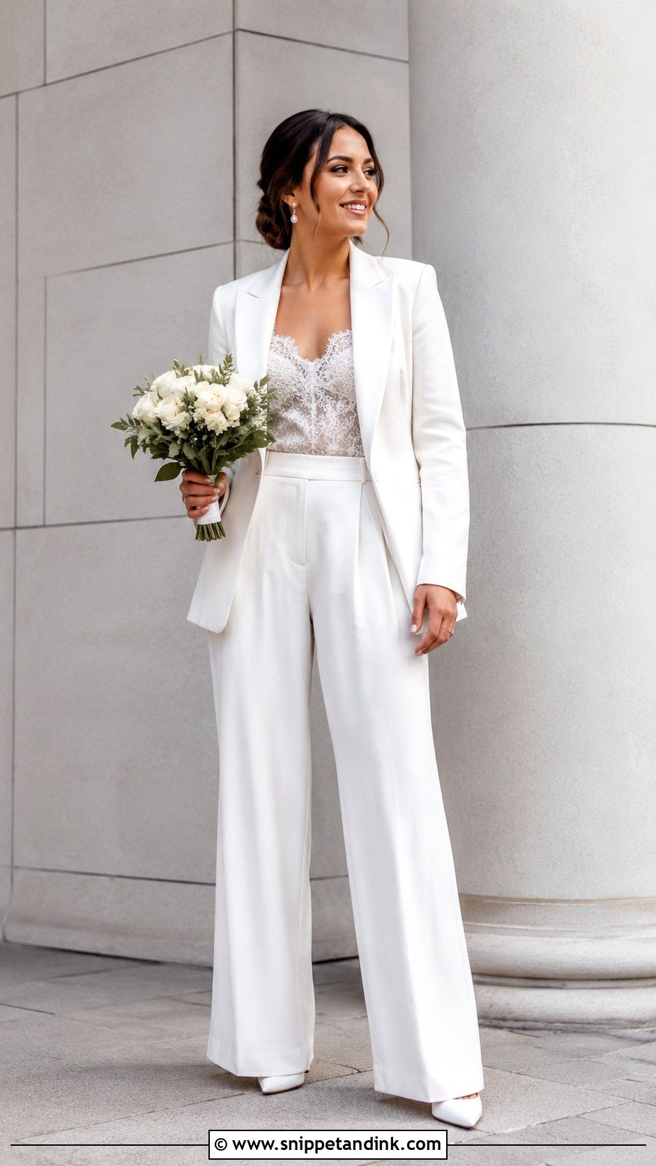 Bridal Suit - Snippet and Ink - 25 Women Wedding Dress Ideas