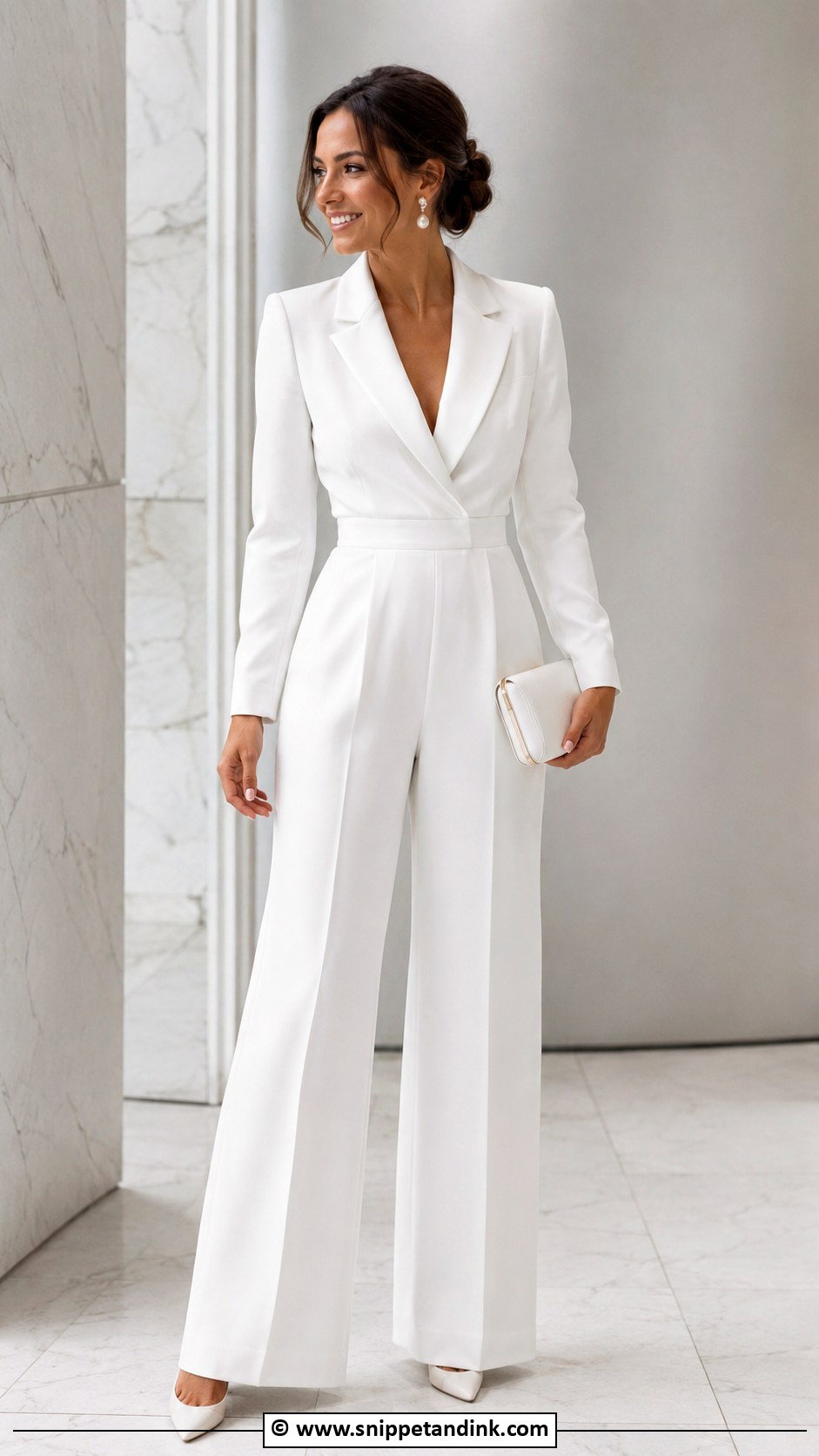 Bridal Suit Jumpsuit - Snippet and Ink - 25 Bridal Suits for Women