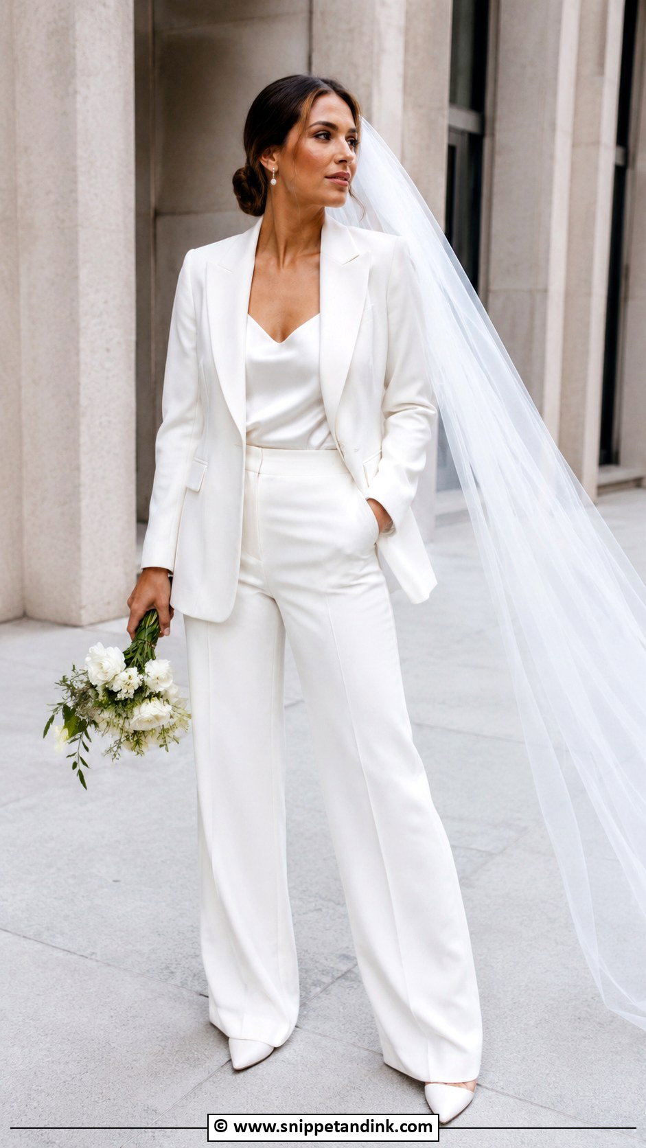 Bridal Suit Wedding Dress - Snippet and Ink - 35 Wedding Dress Ideas