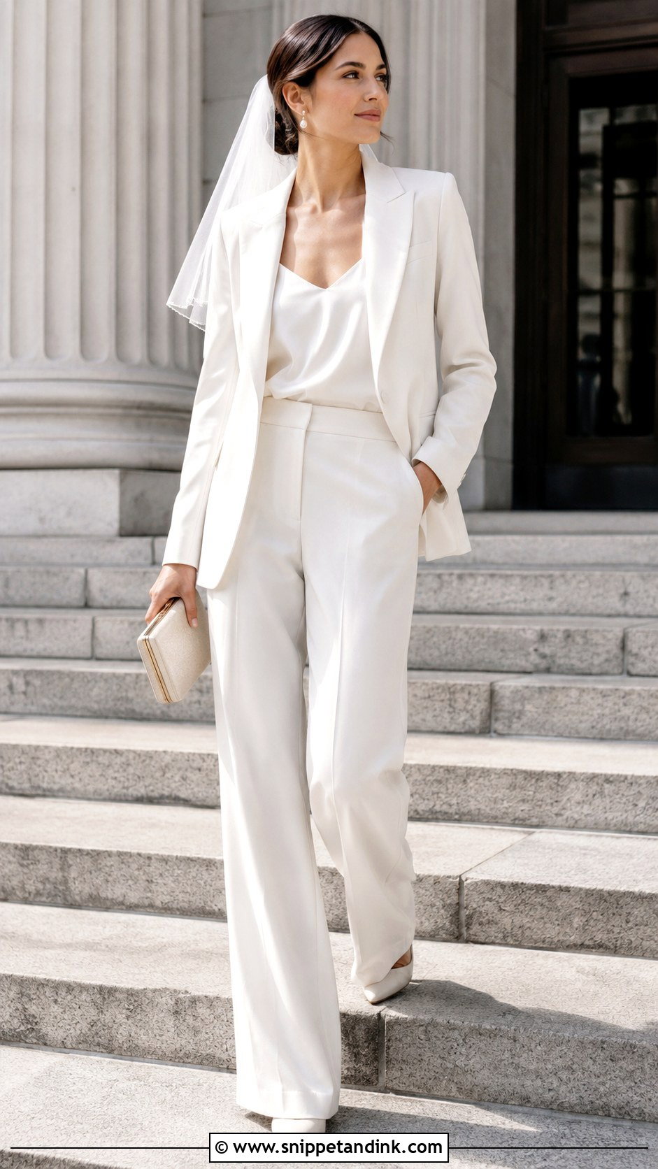 Bridal Suit Wedding Dress - Snippet and Ink - 25 Modern Timeless Wedding Dress Ideas