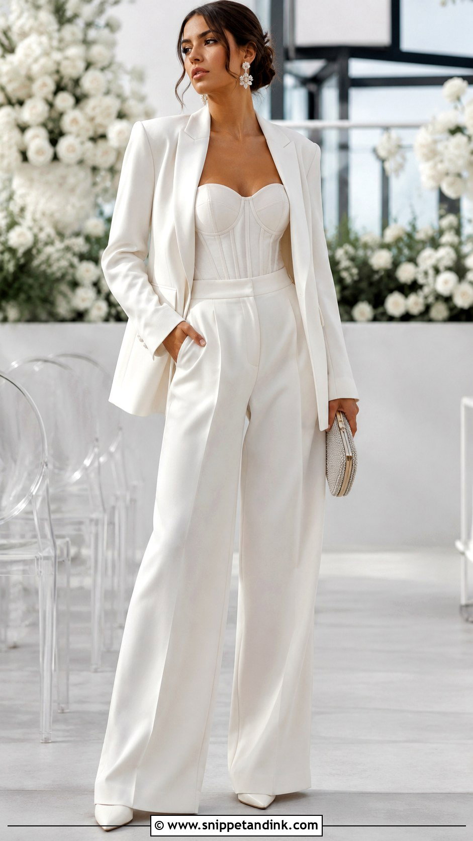Bridal Suit With Corset Top - Snippet and Ink - 20 Marriage Suit Ideas