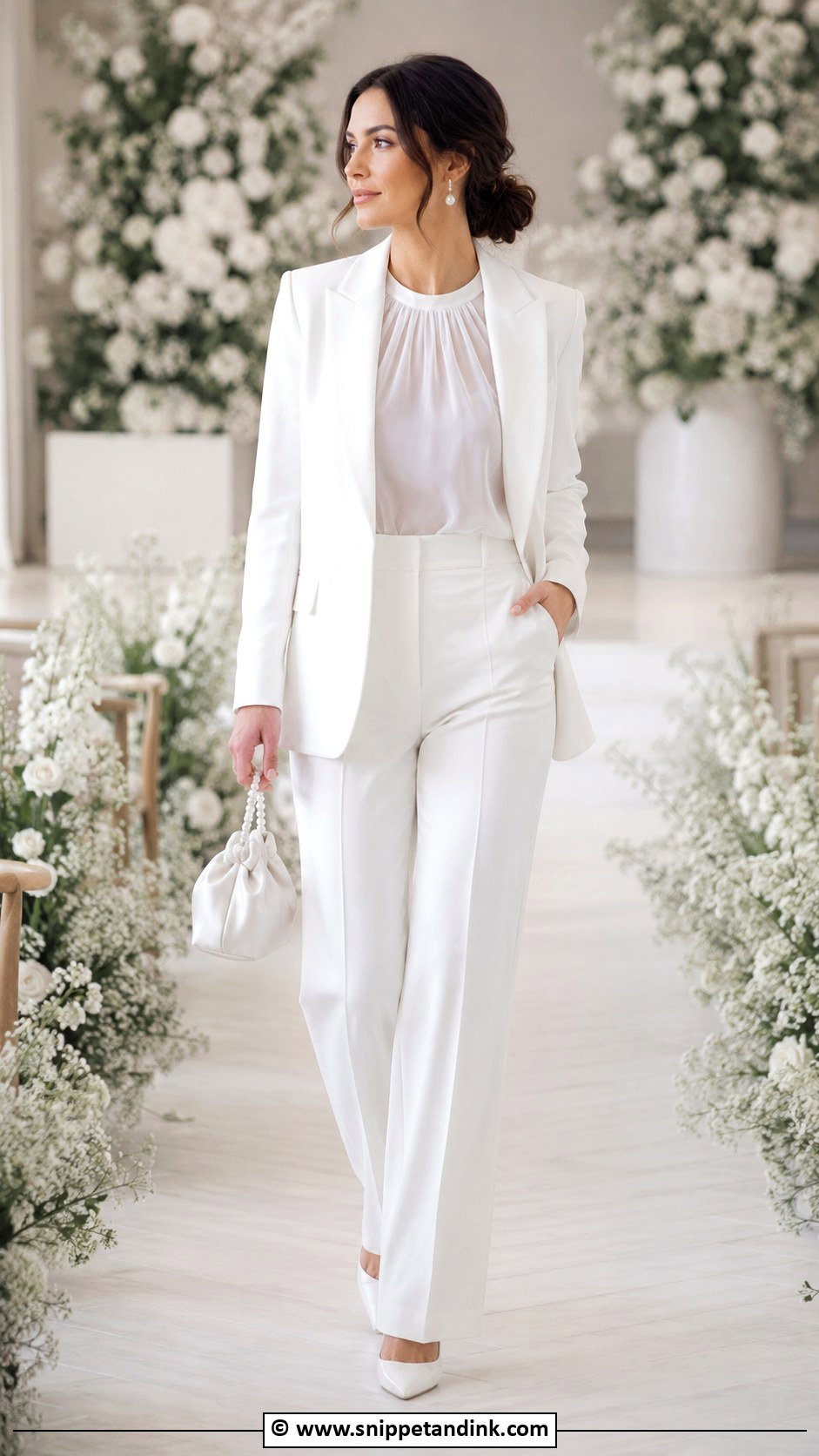 Bridal Suit With Sheer Blouse - Snippet and Ink - 25 Bridal Suits for Women