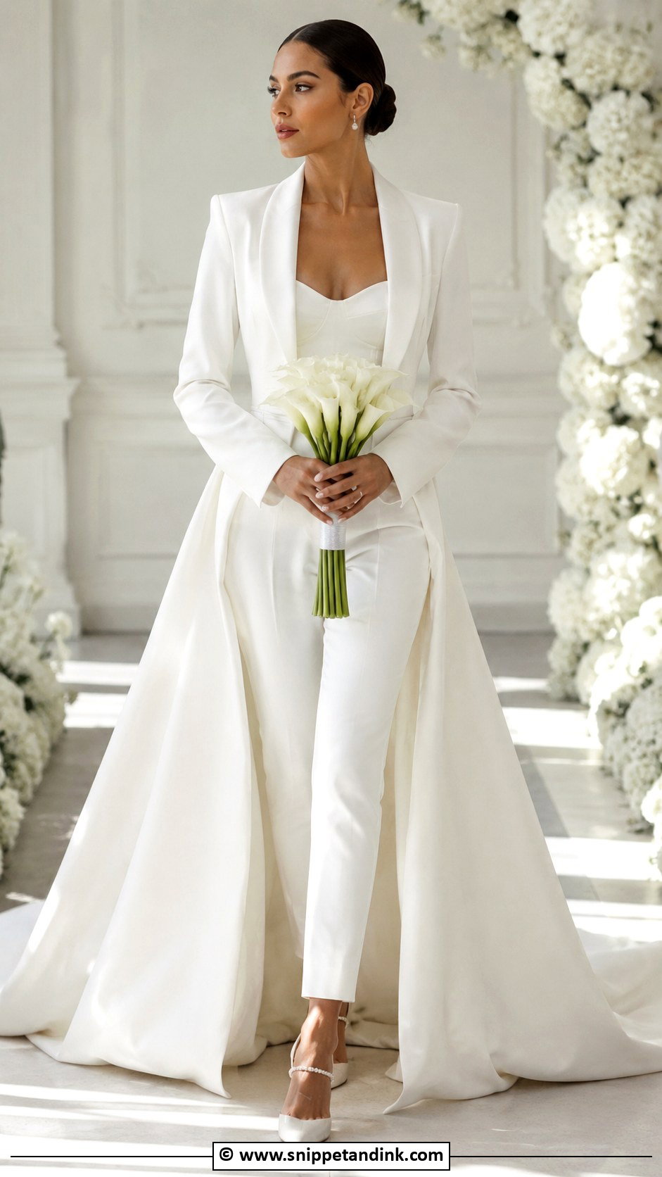 Bridal Suit With Train - Snippet and Ink - 30 Bridal Suit Ideas