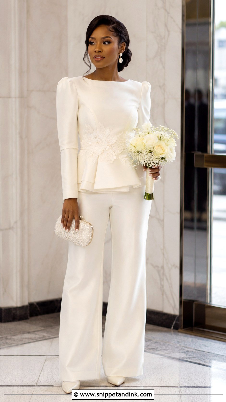 Bridal Trouser Set Court Wedding Outfit - Snippet and Ink - 25 Court Wedding Outfit the Bride Nigeria Ideas