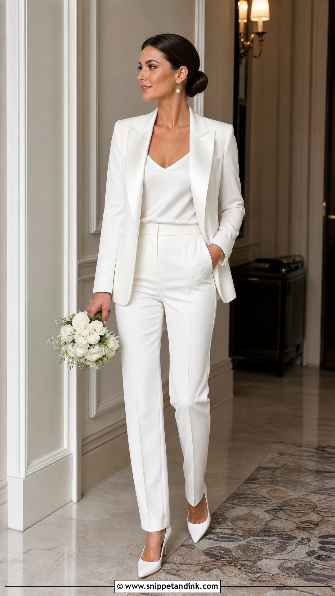 Bridal Tuxedo Pantsuit - Snippet and Ink - 25 Bridal Pantsuit Brides Ideas