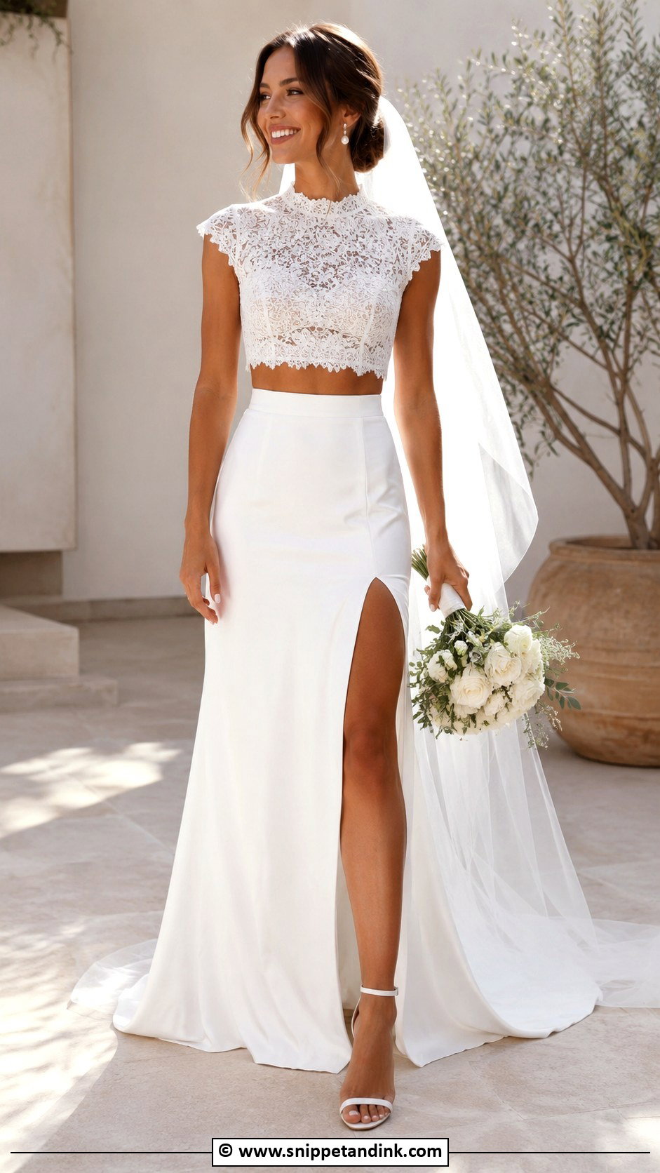 Bridal Two Piece Set - Snippet and Ink - 30 Alternative Wedding Dress Ideas