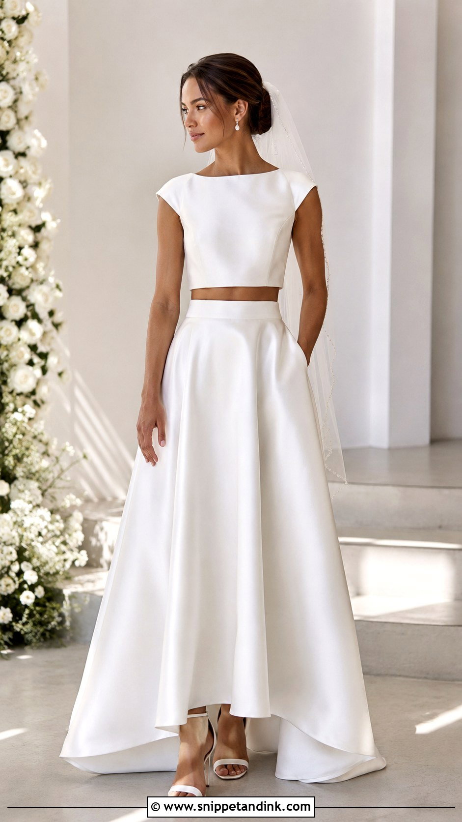 Bridal Two Piece Skirt Outfit - Snippet and Ink - 20 2024 Bride Ideas